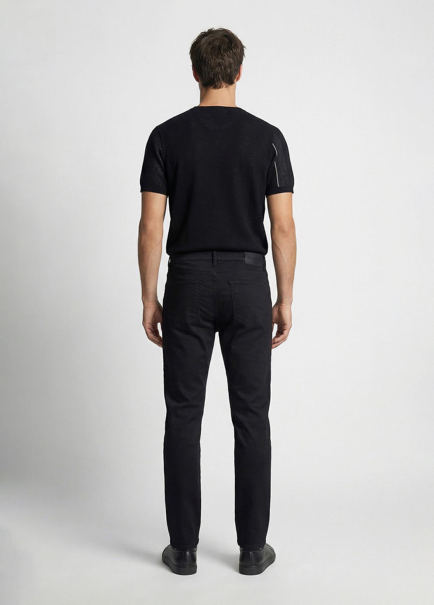 Network Erkek Siyah Kaplama Denim Pantolon