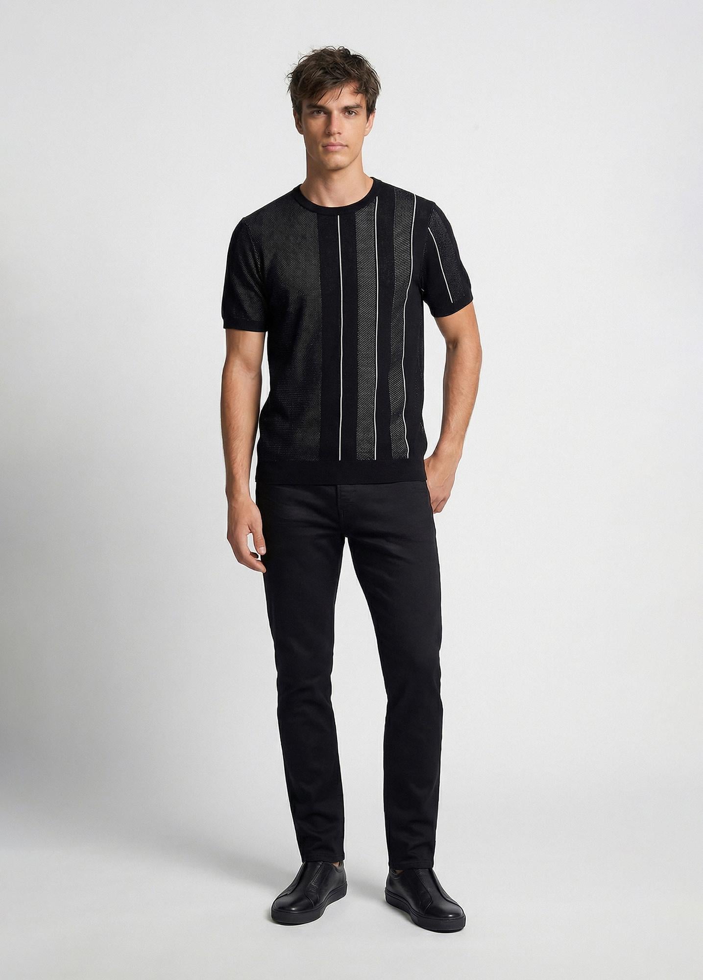 Network Erkek Siyah Kaplama Denim Pantolon