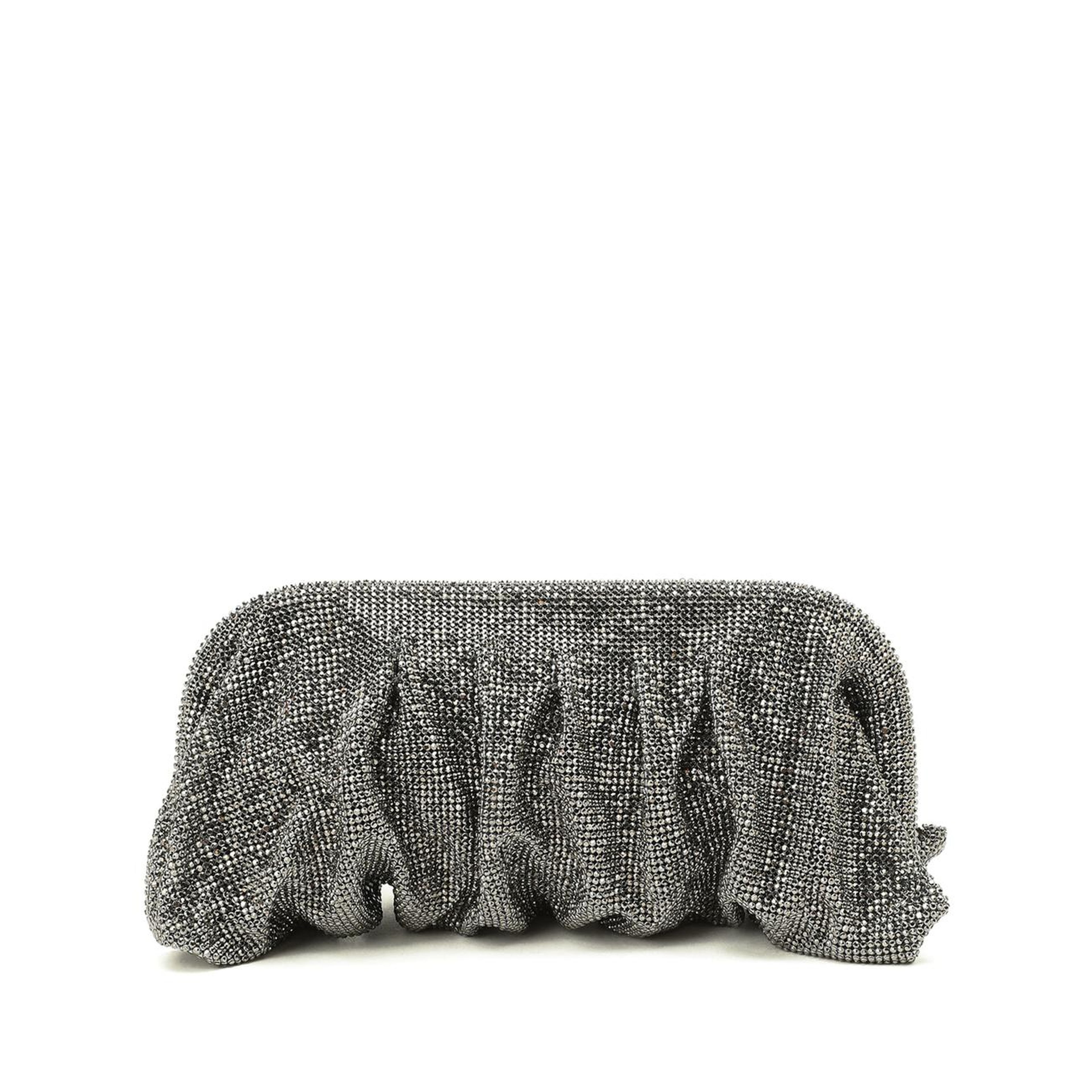 Network Kadın Platin Taşlı Clutch
