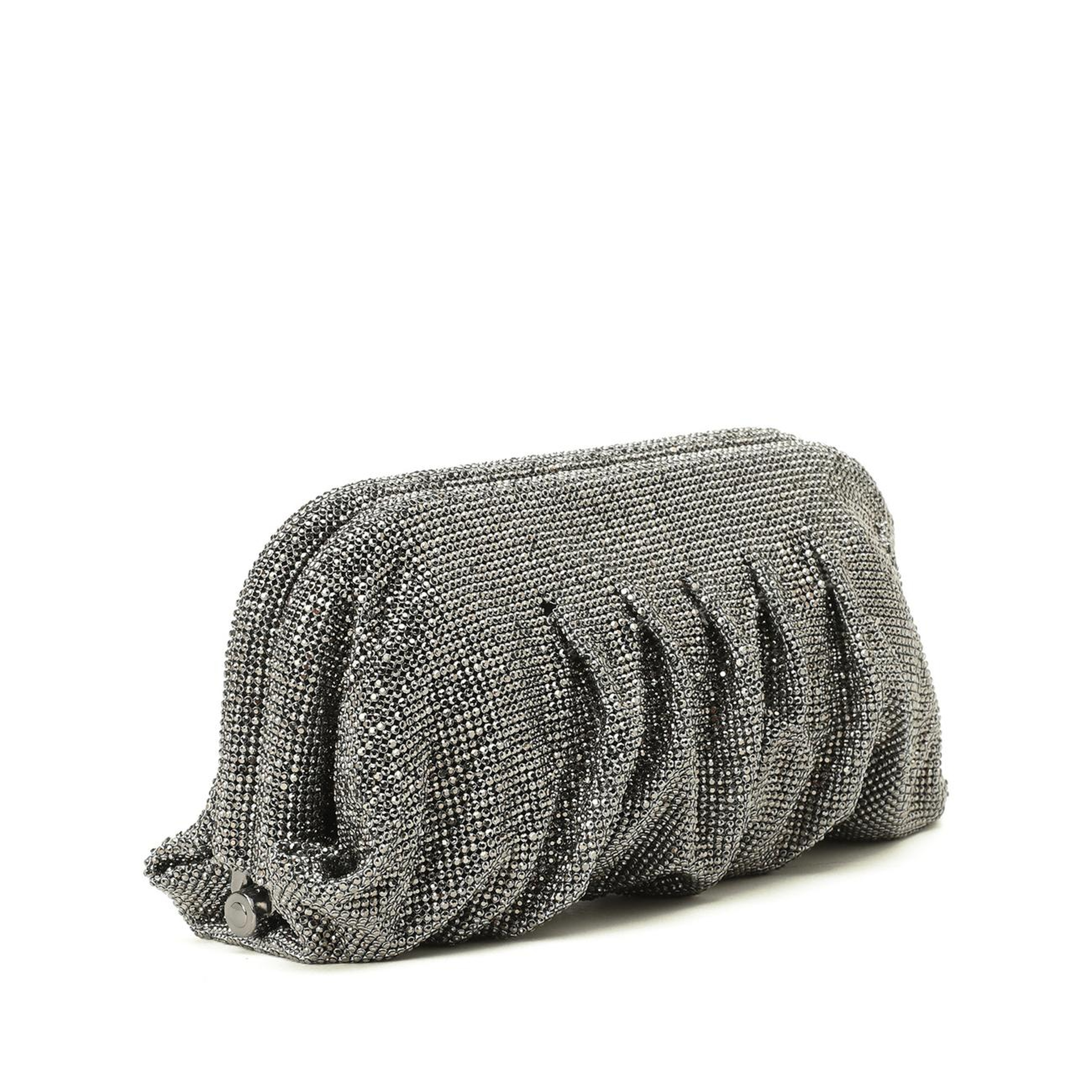 Network Kadın Platin Taşlı Clutch