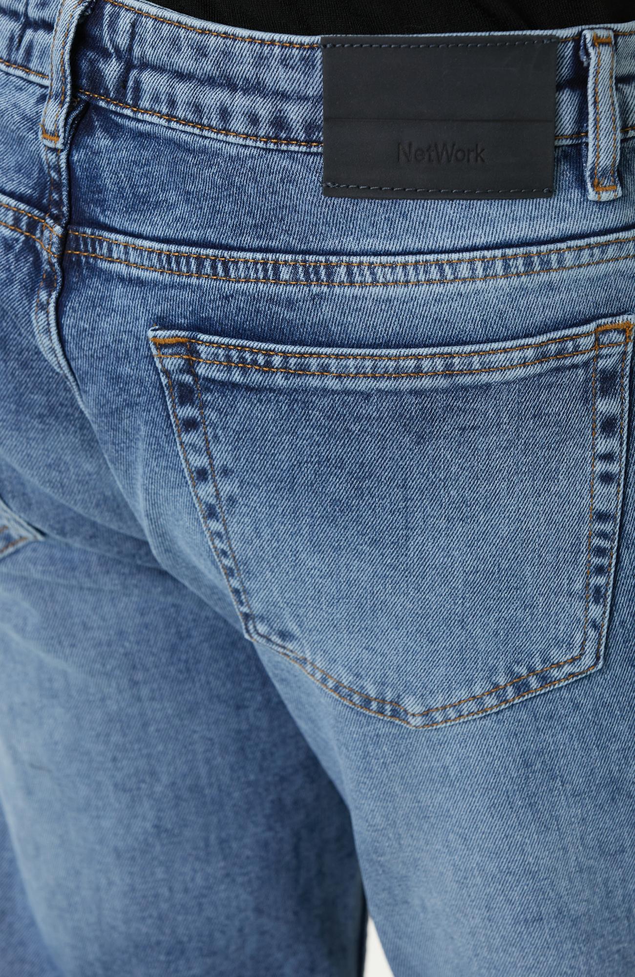 Network Erkek Açık Mavi Denim Pantolon