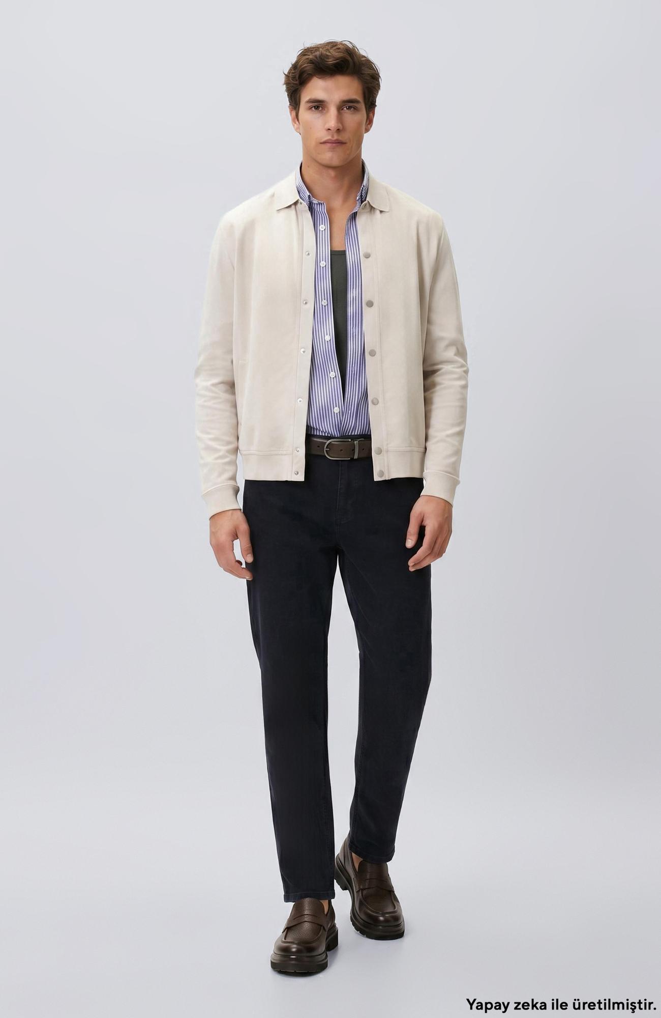 Network Erkek Koyu Lacivert Denim Pantolon