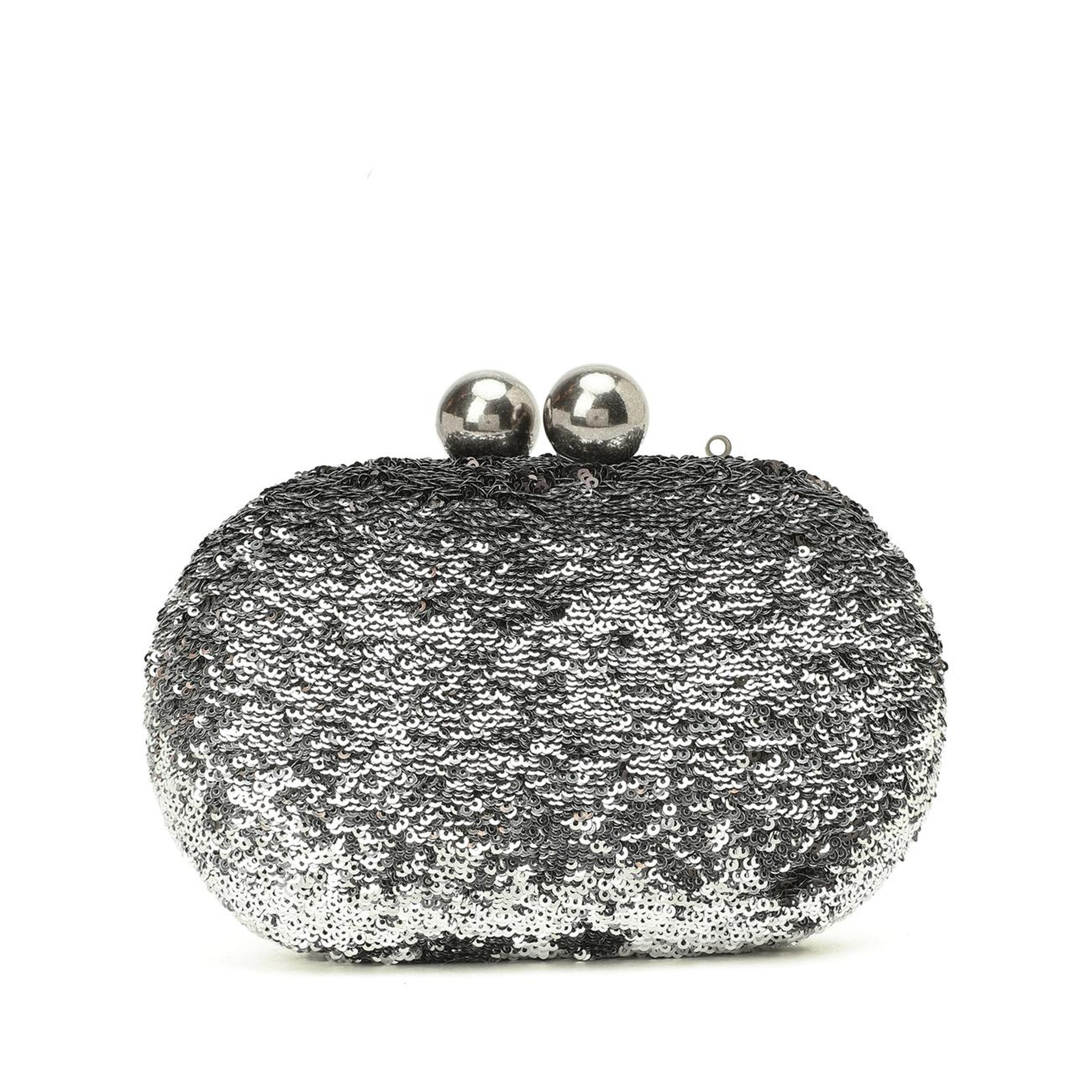 Network Kadın Platin Pullu Clutch