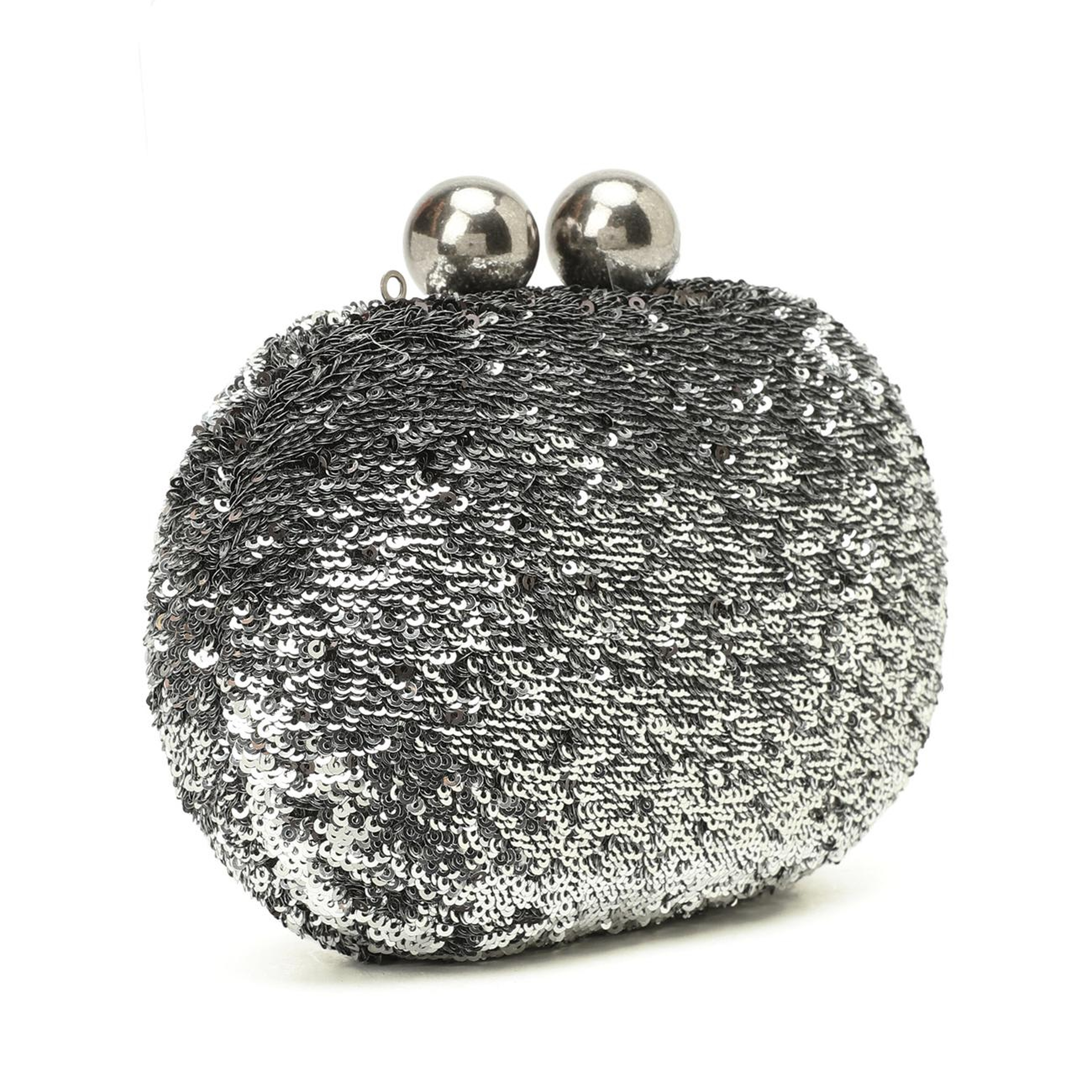 Network Kadın Platin Pullu Clutch