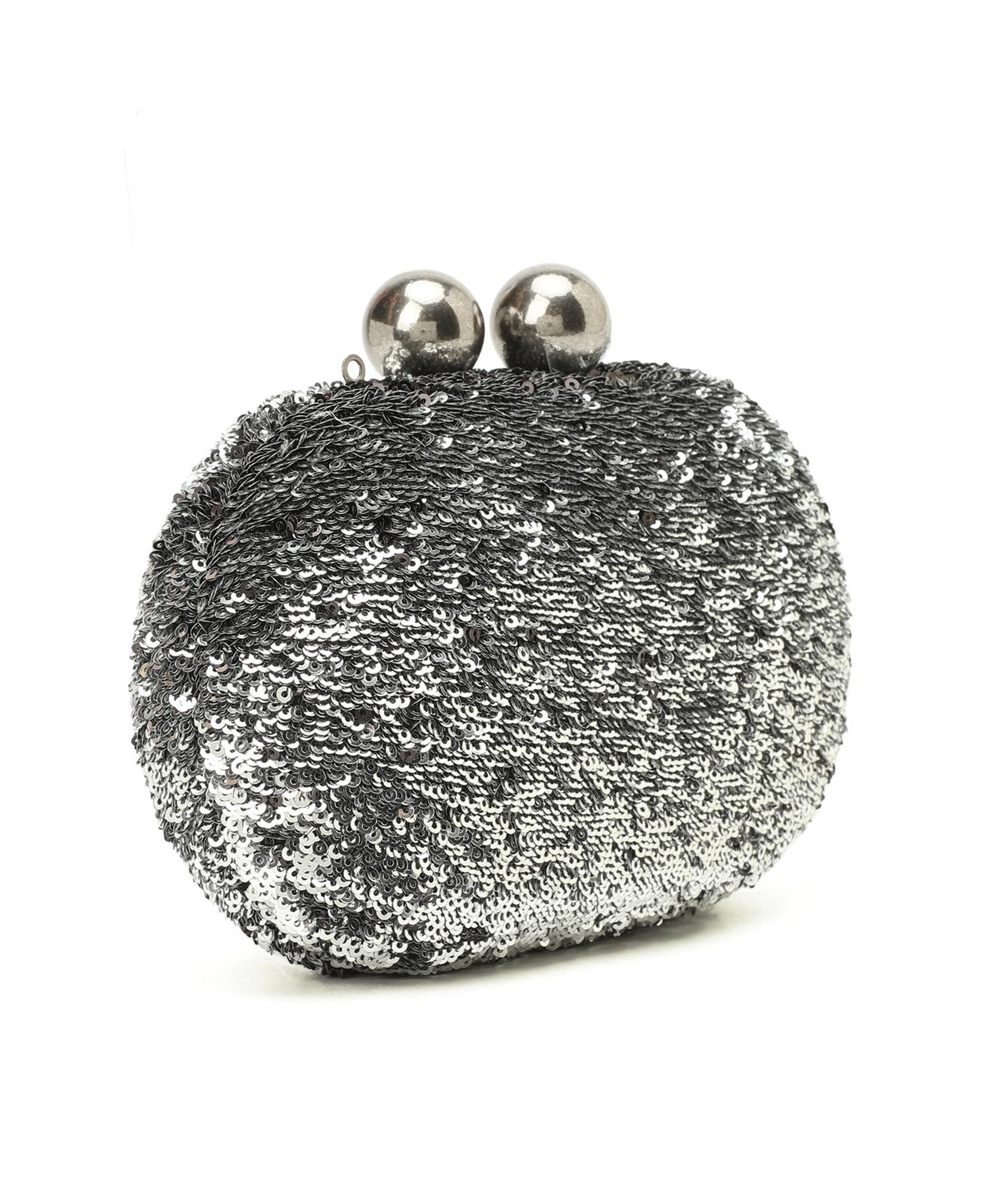 Network Kadın Platin Pullu Clutch
