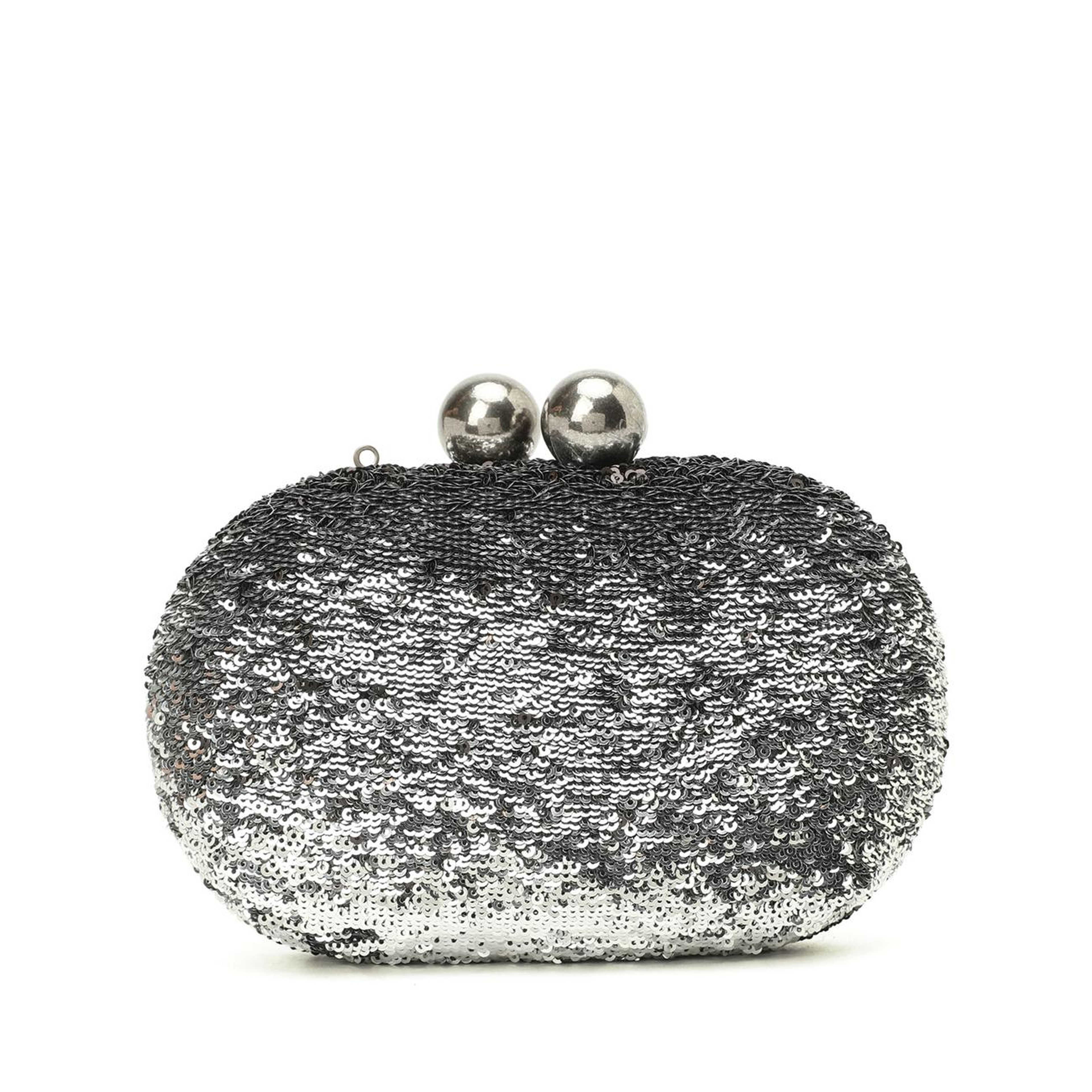 Network Kadın Platin Pullu Clutch