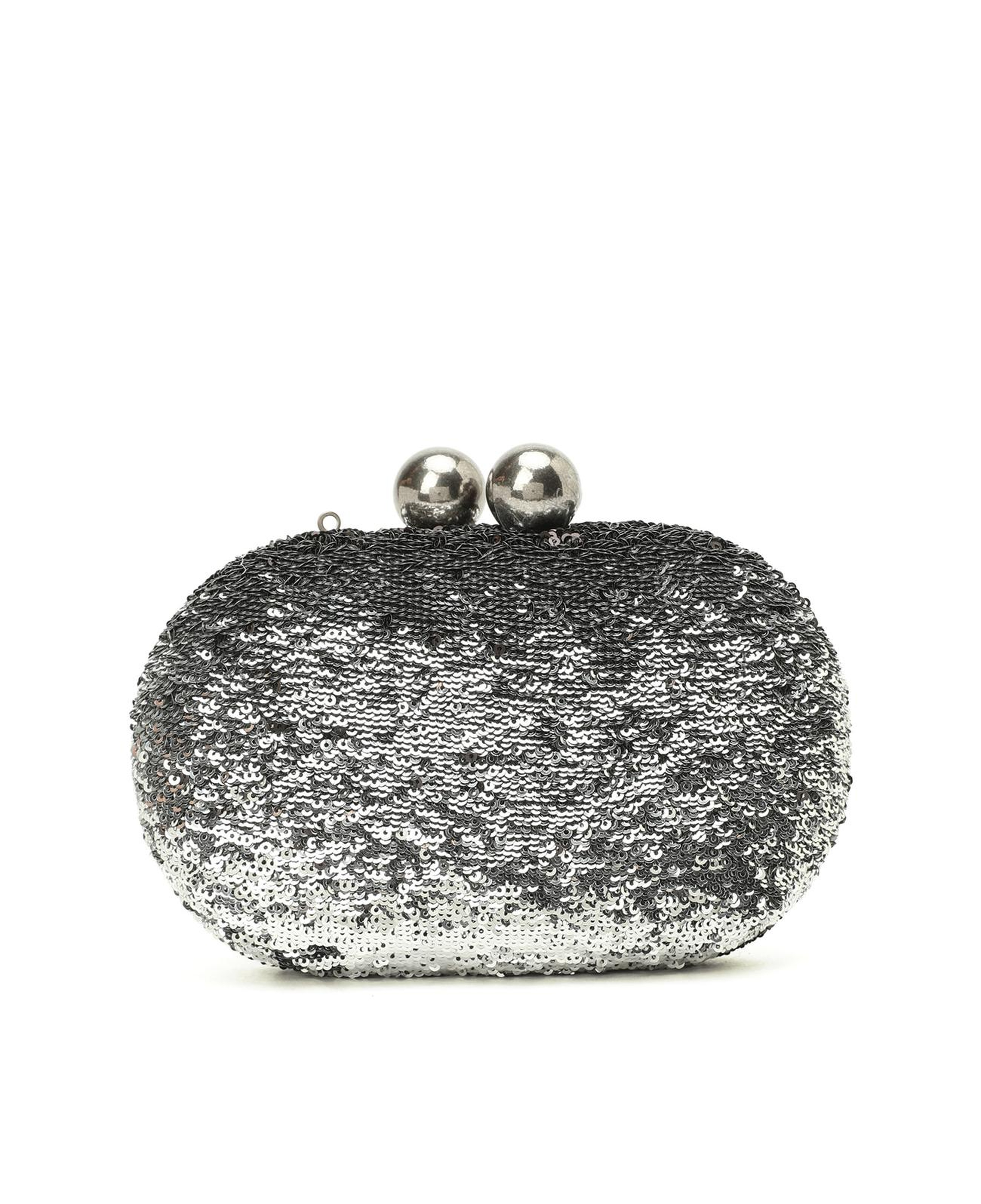 Network Kadın Platin Pullu Clutch