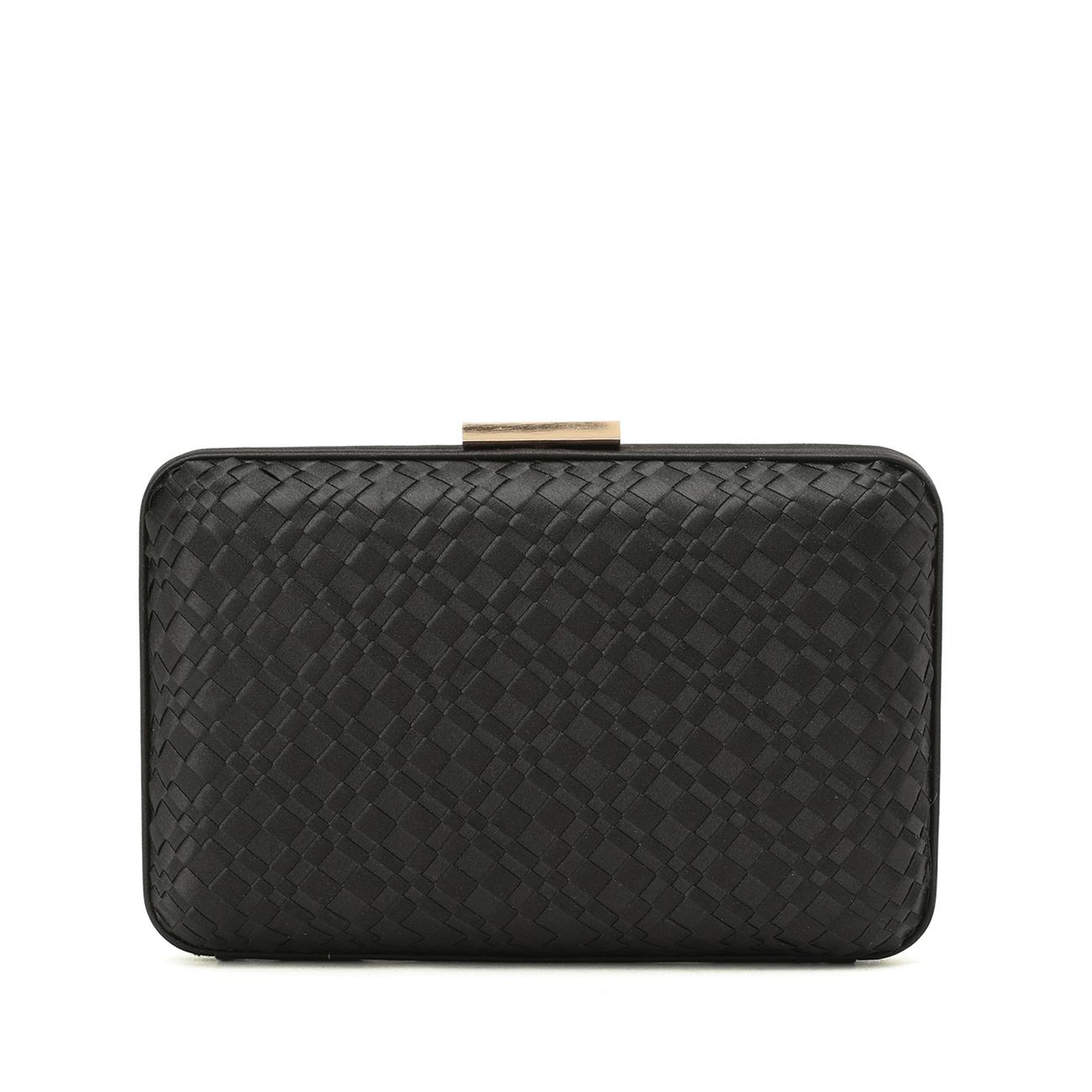 Network Kadın Siyah Desenli Clutch