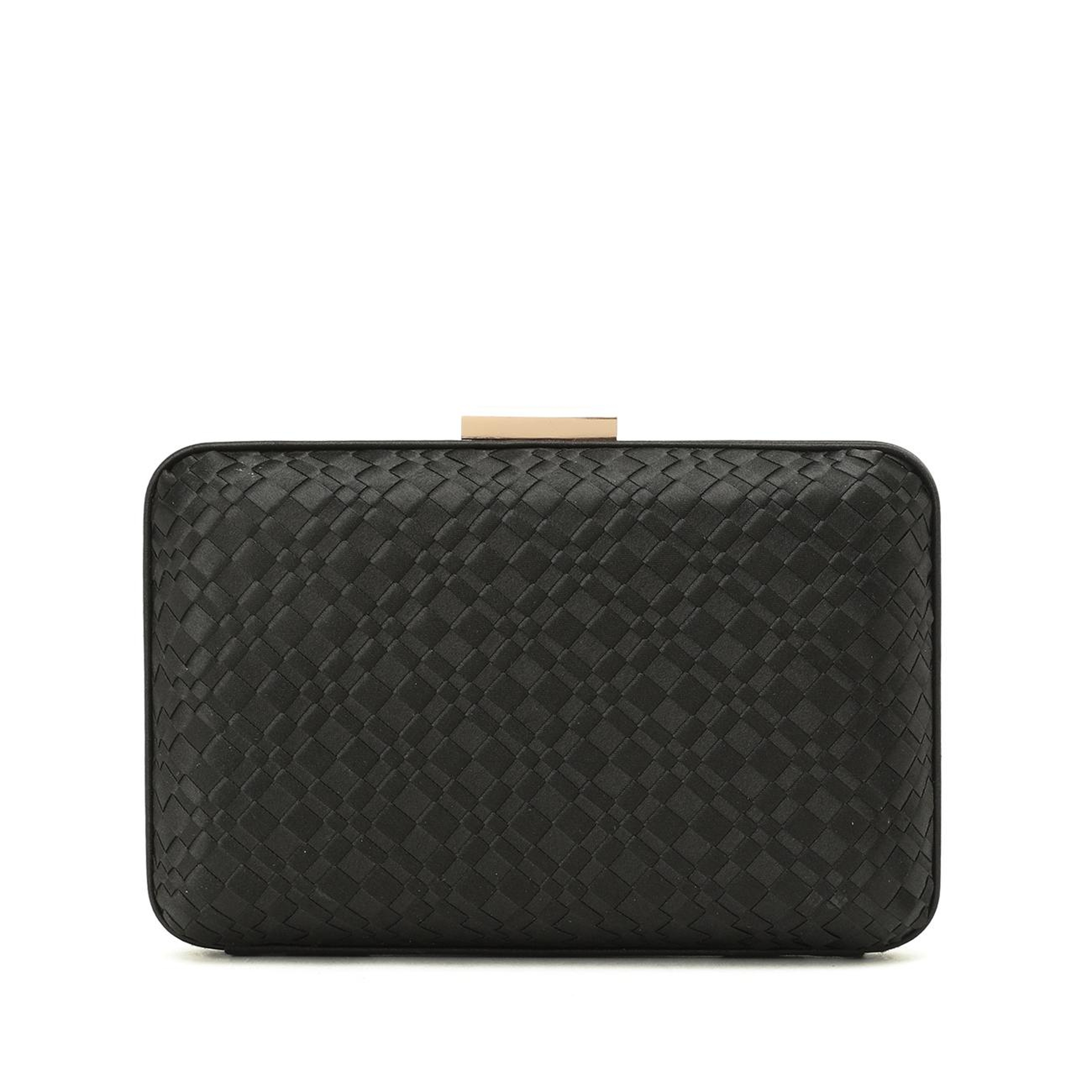 Network Kadın Siyah Desenli Clutch