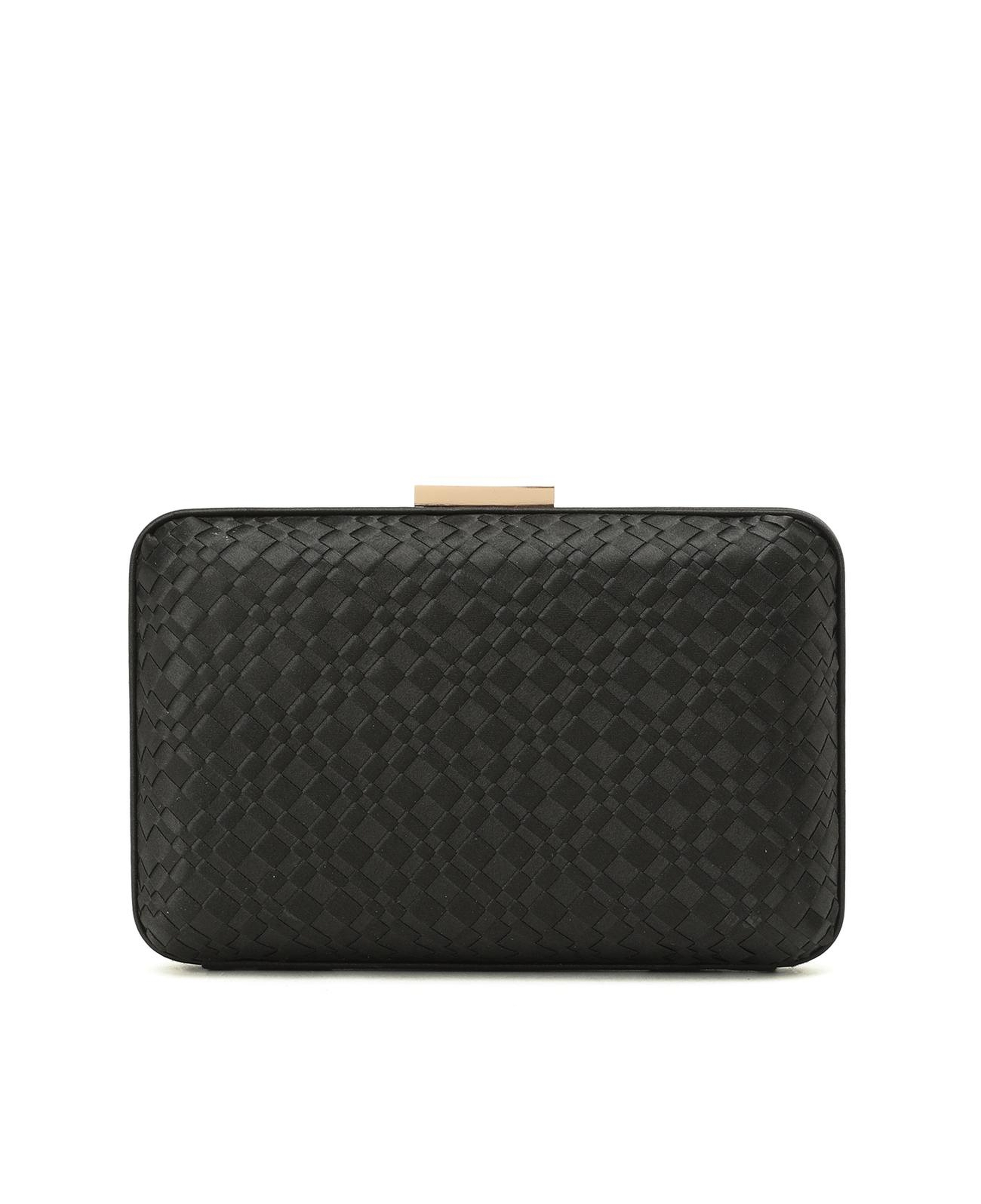 Network Kadın Siyah Desenli Clutch