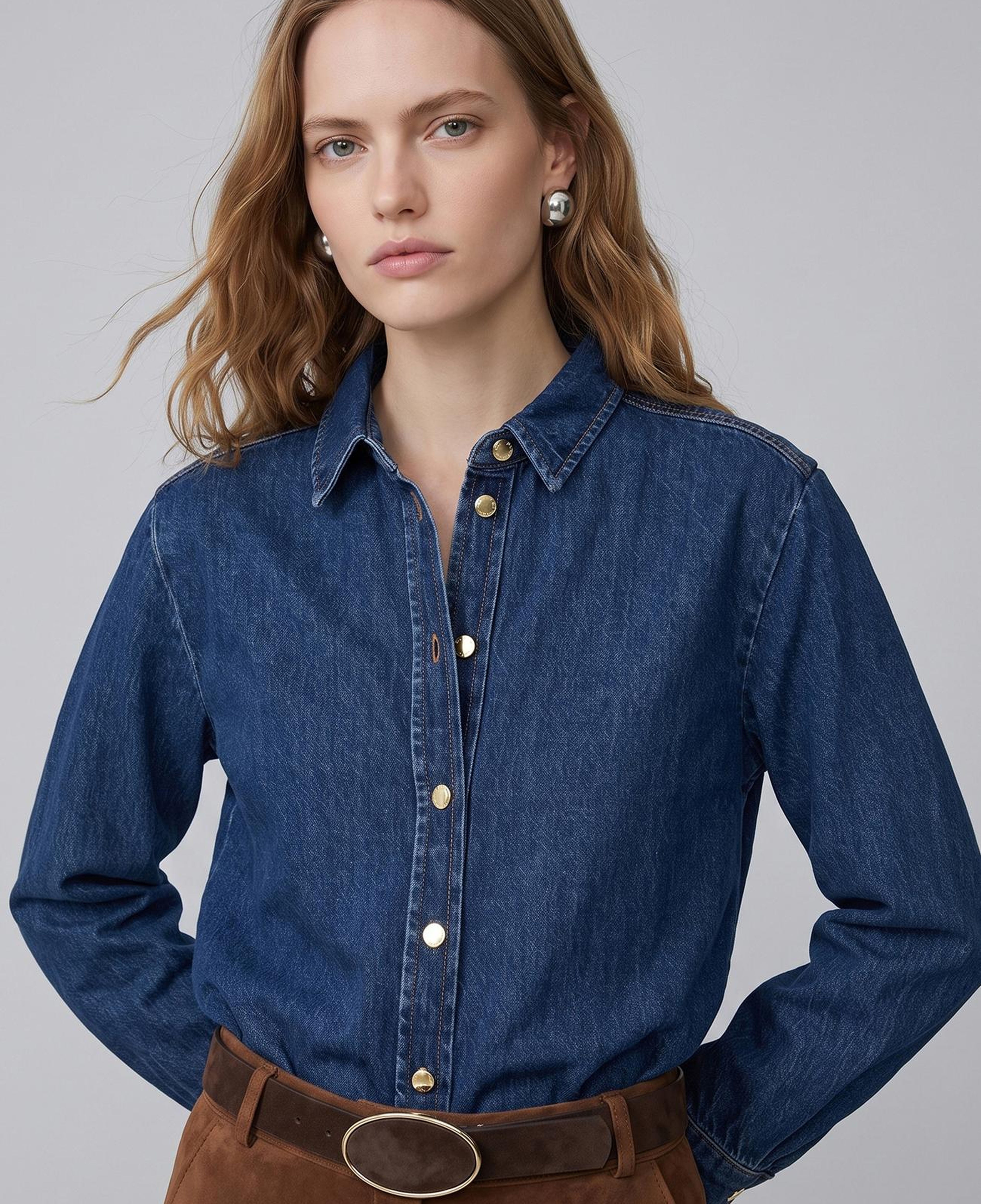 Network Kadın İndigo Denim Ceket