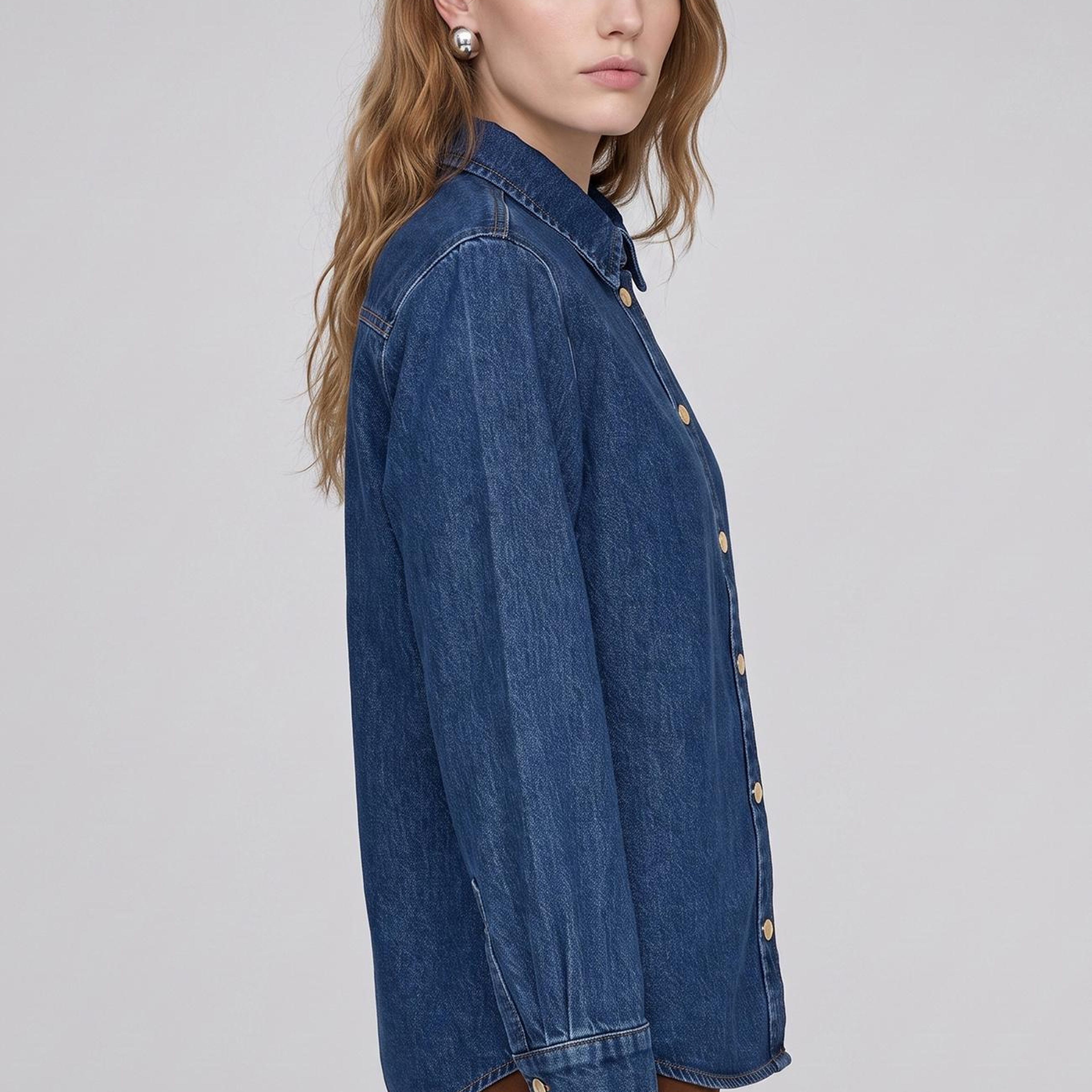 Network Kadın İndigo Denim Ceket