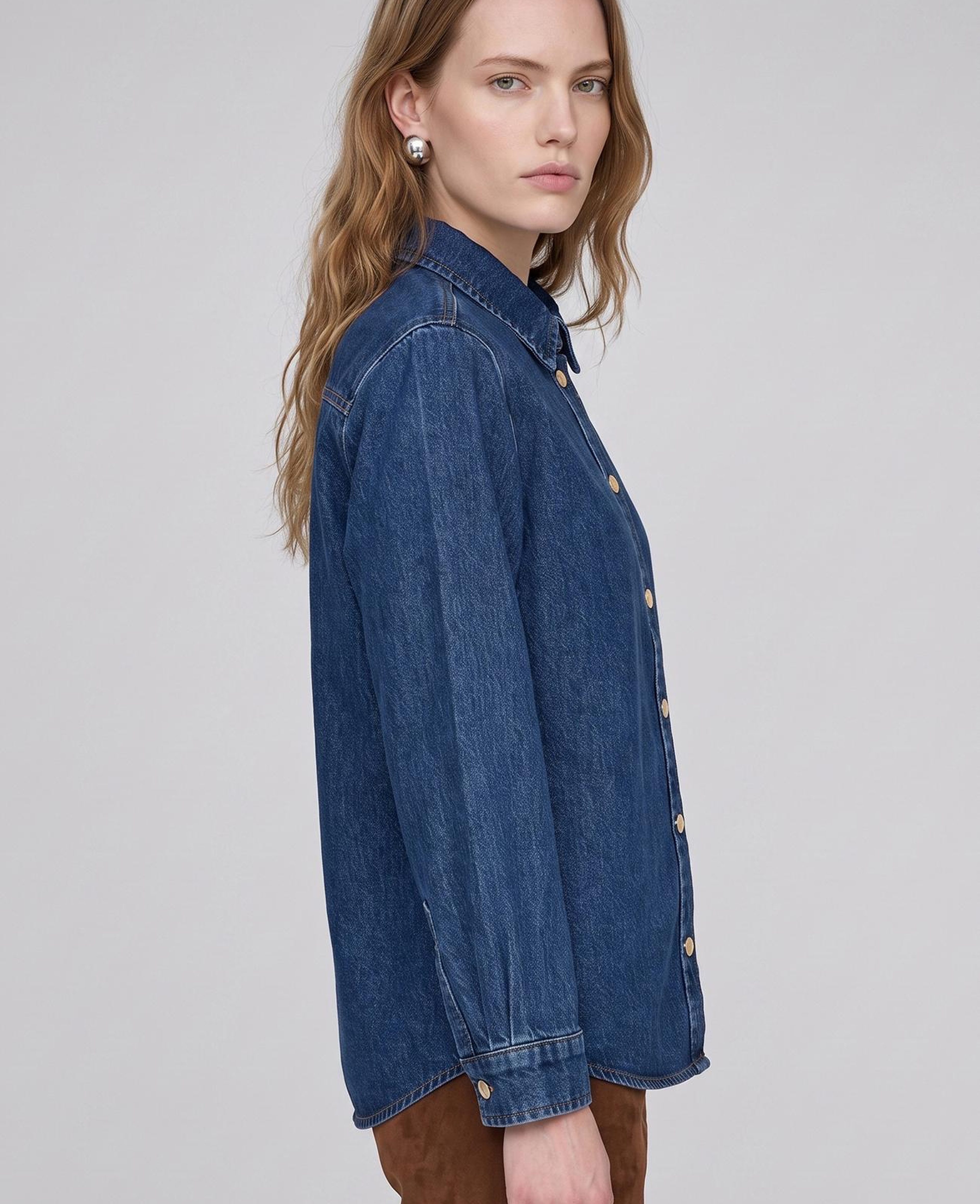 Network Kadın İndigo Denim Ceket