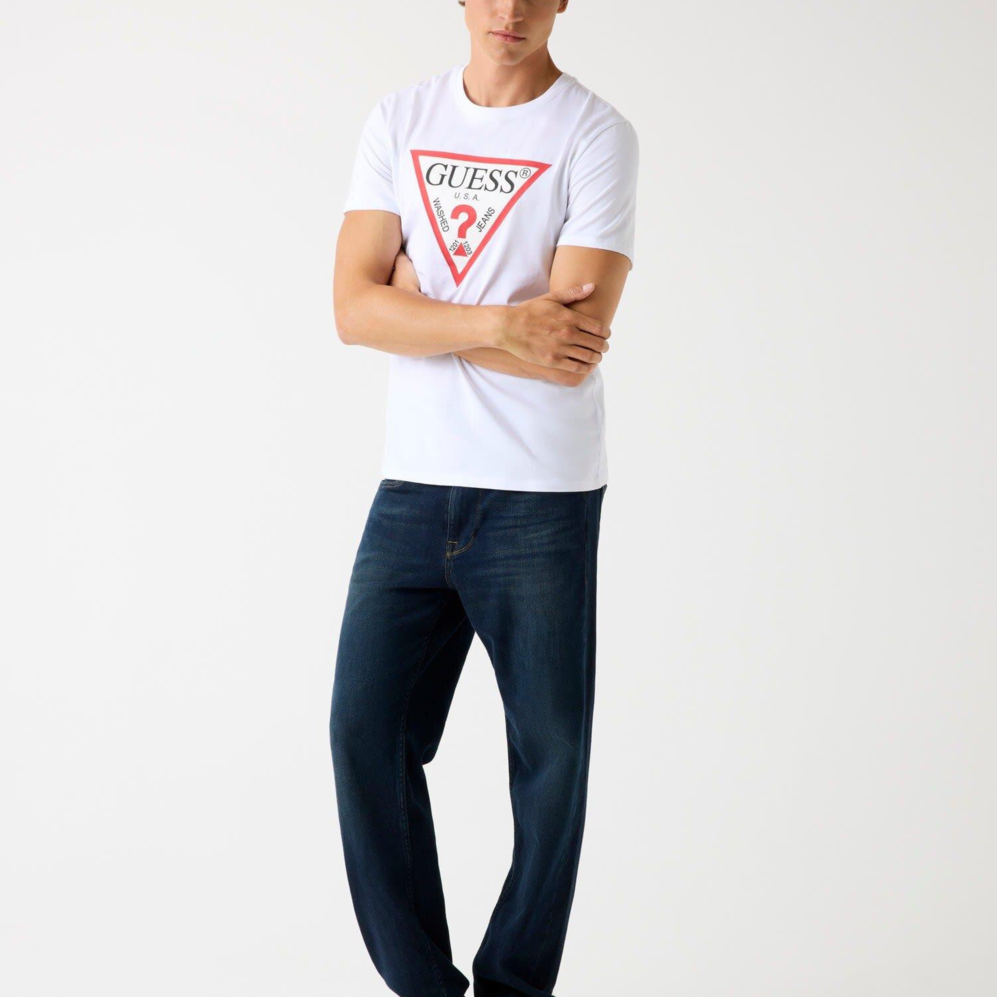 Original Logo Erkek Slim Fit T-Shirt