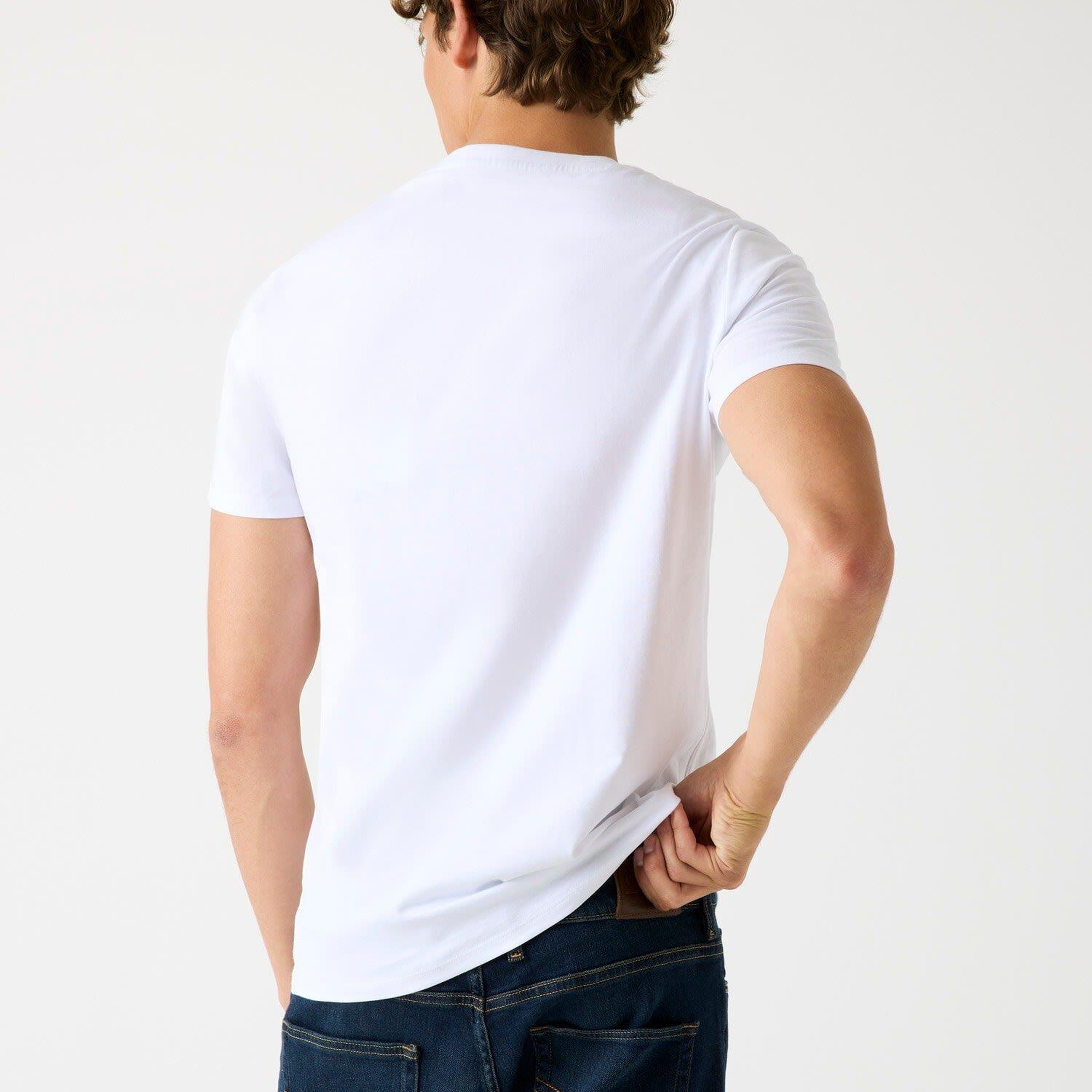 Original Logo Erkek Slim Fit T-Shirt