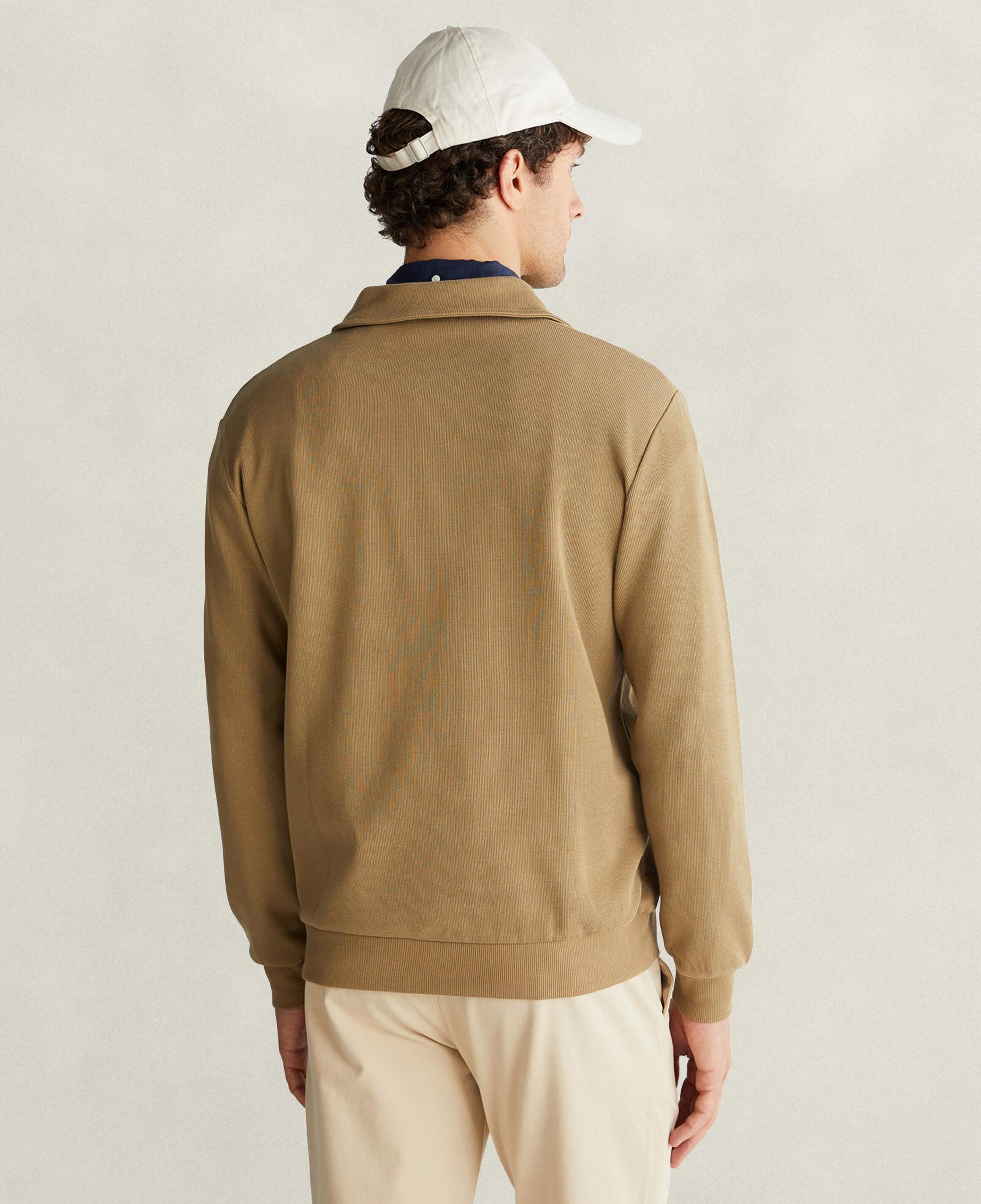 GANT Erkek Kahverengi Yarım Fermuarlı Sweatshirt