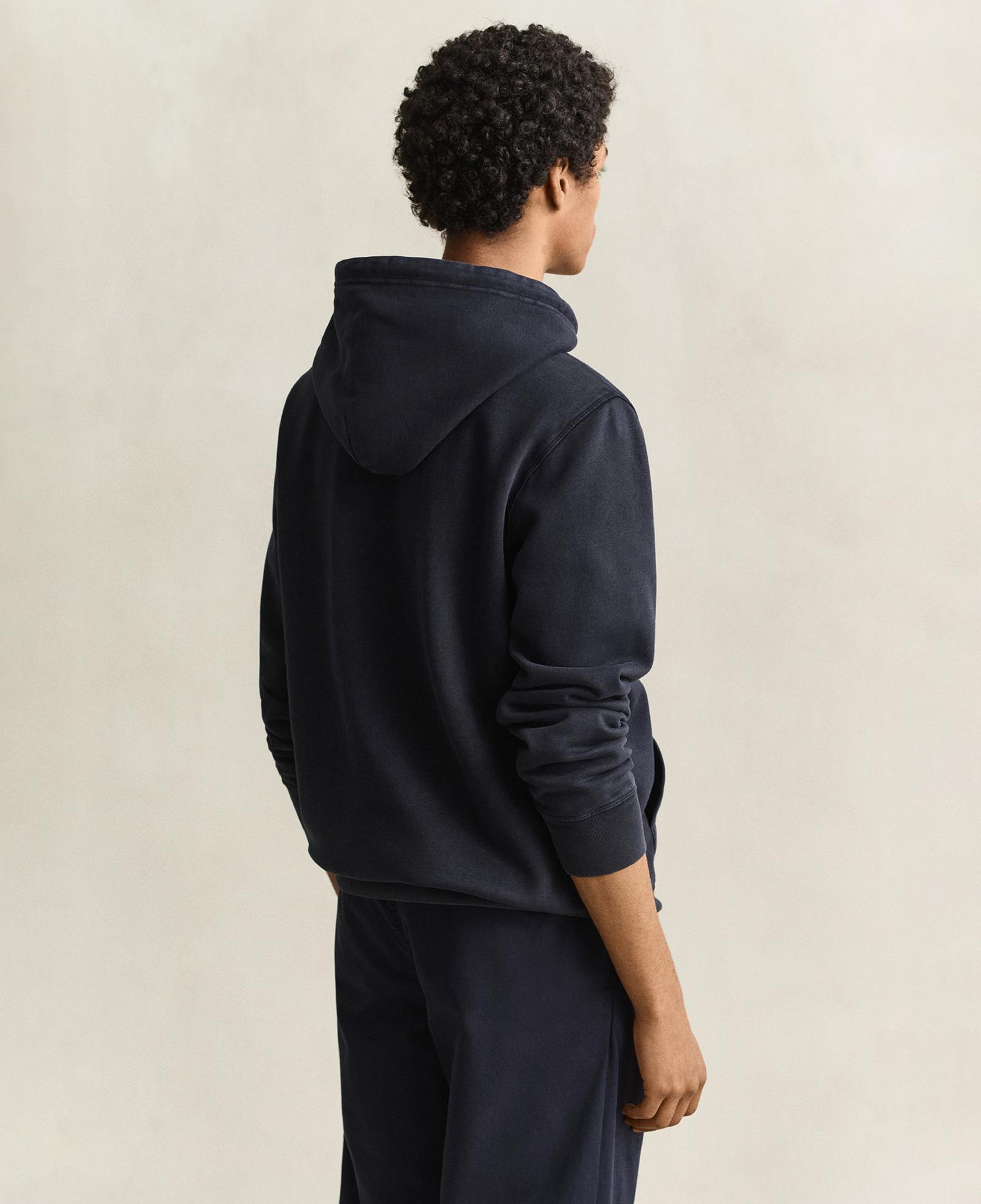 GANT Erkek Lacivert Kapüşonlu %100 Pamuk Sweatshirt