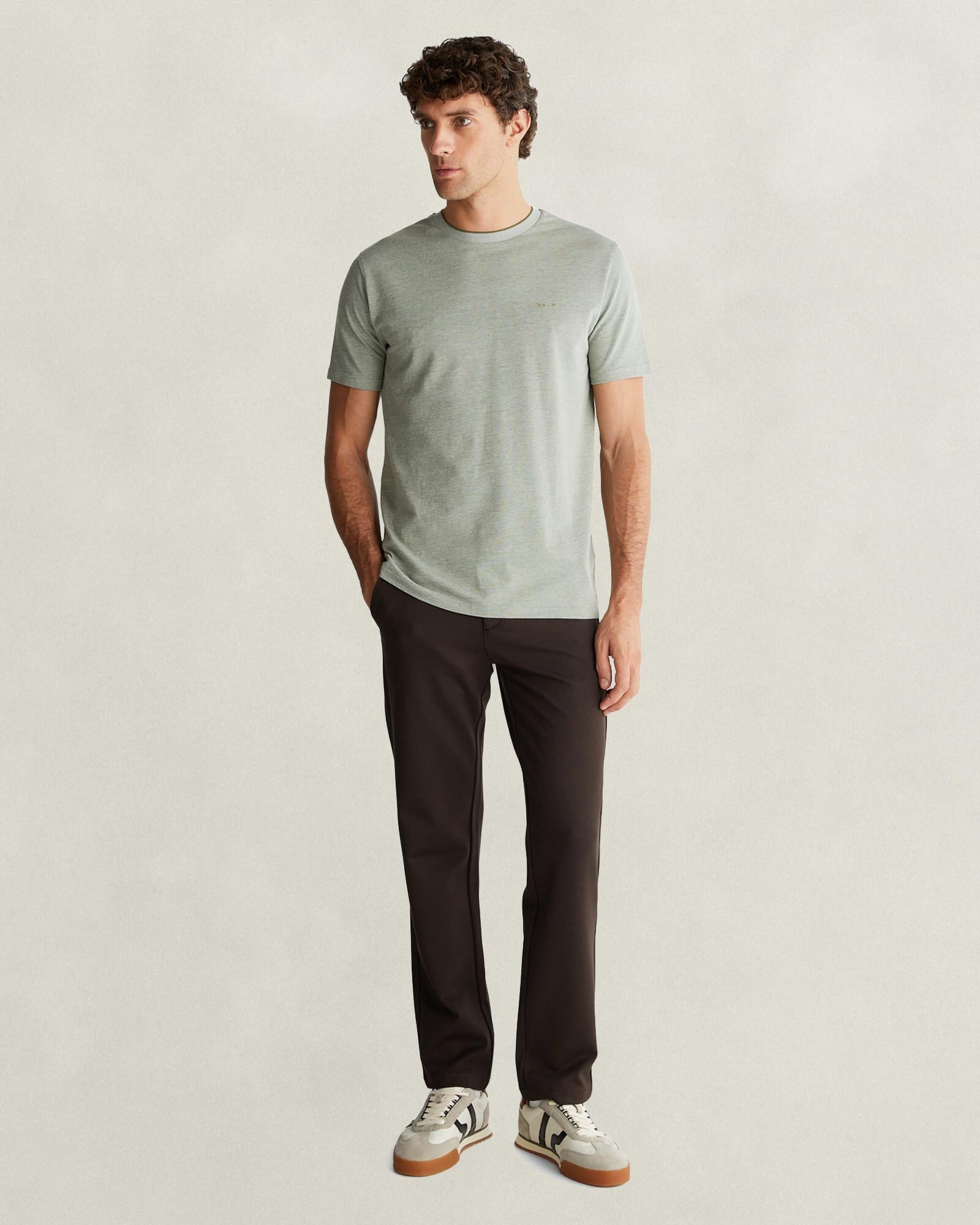 GANT Erkek Kahverengi Regular Fit Pantolon