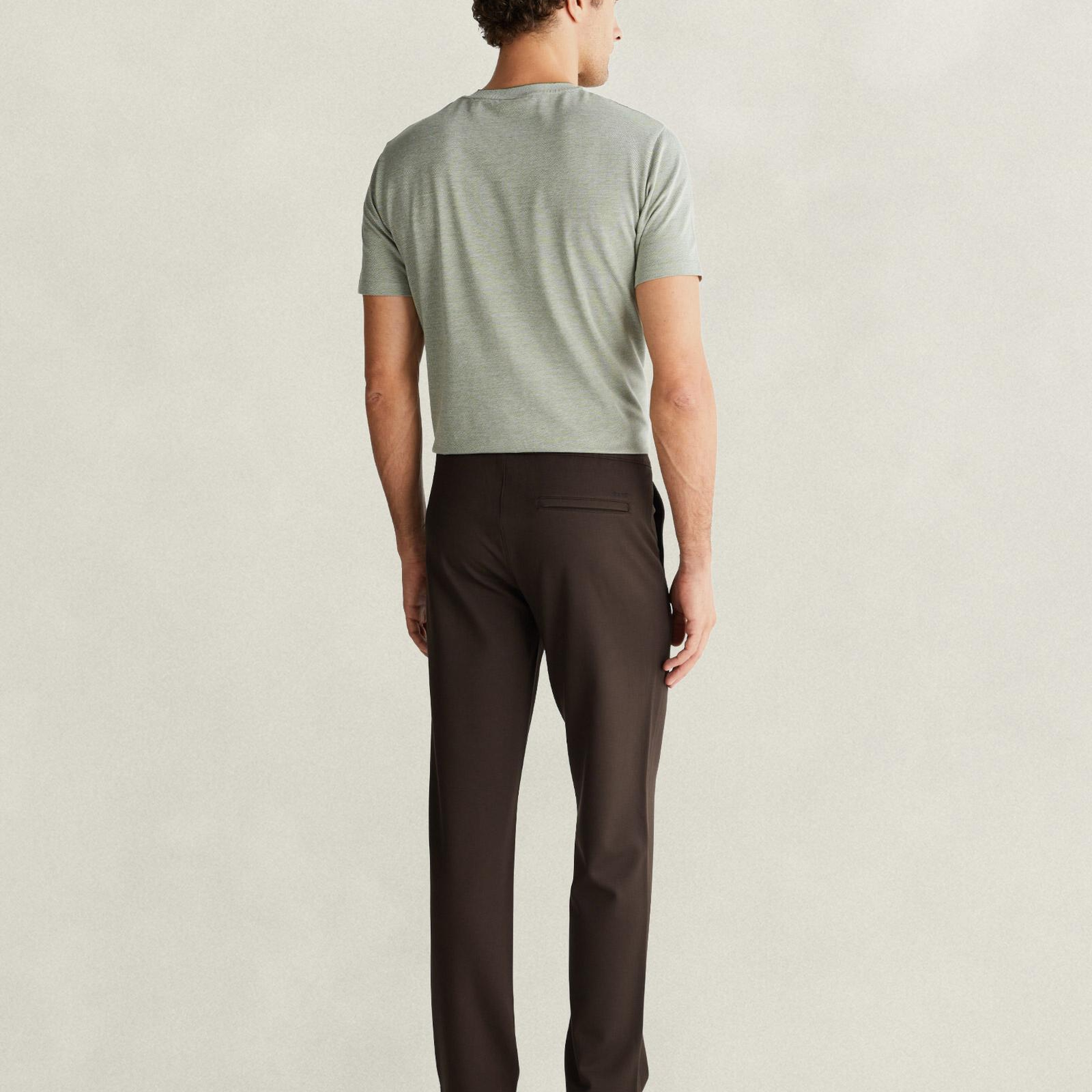 GANT Erkek Kahverengi Regular Fit Pantolon