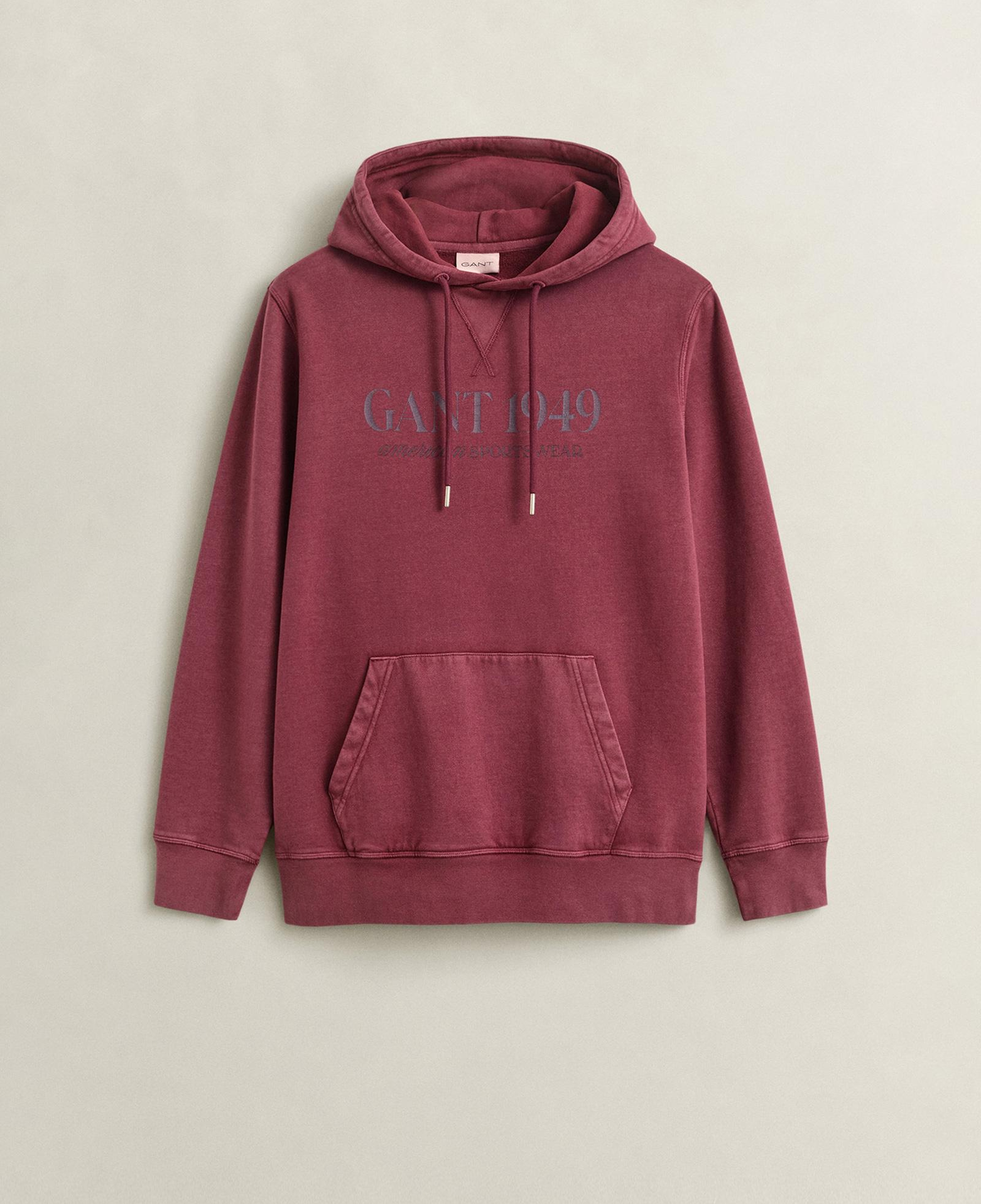 GANT Erkek Kırmızı Kapüşonlu Sweatshirt