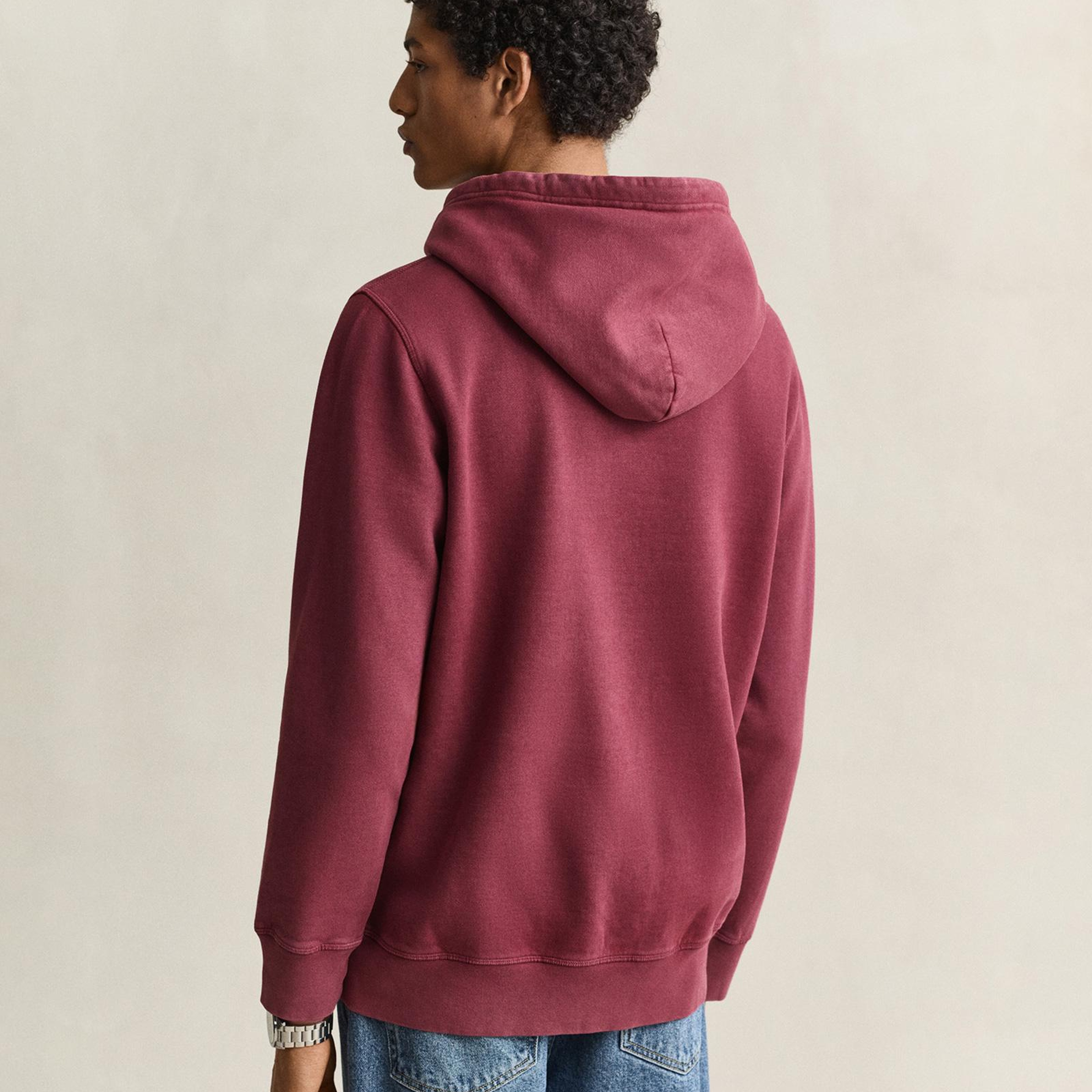 GANT Erkek Kırmızı Kapüşonlu Sweatshirt