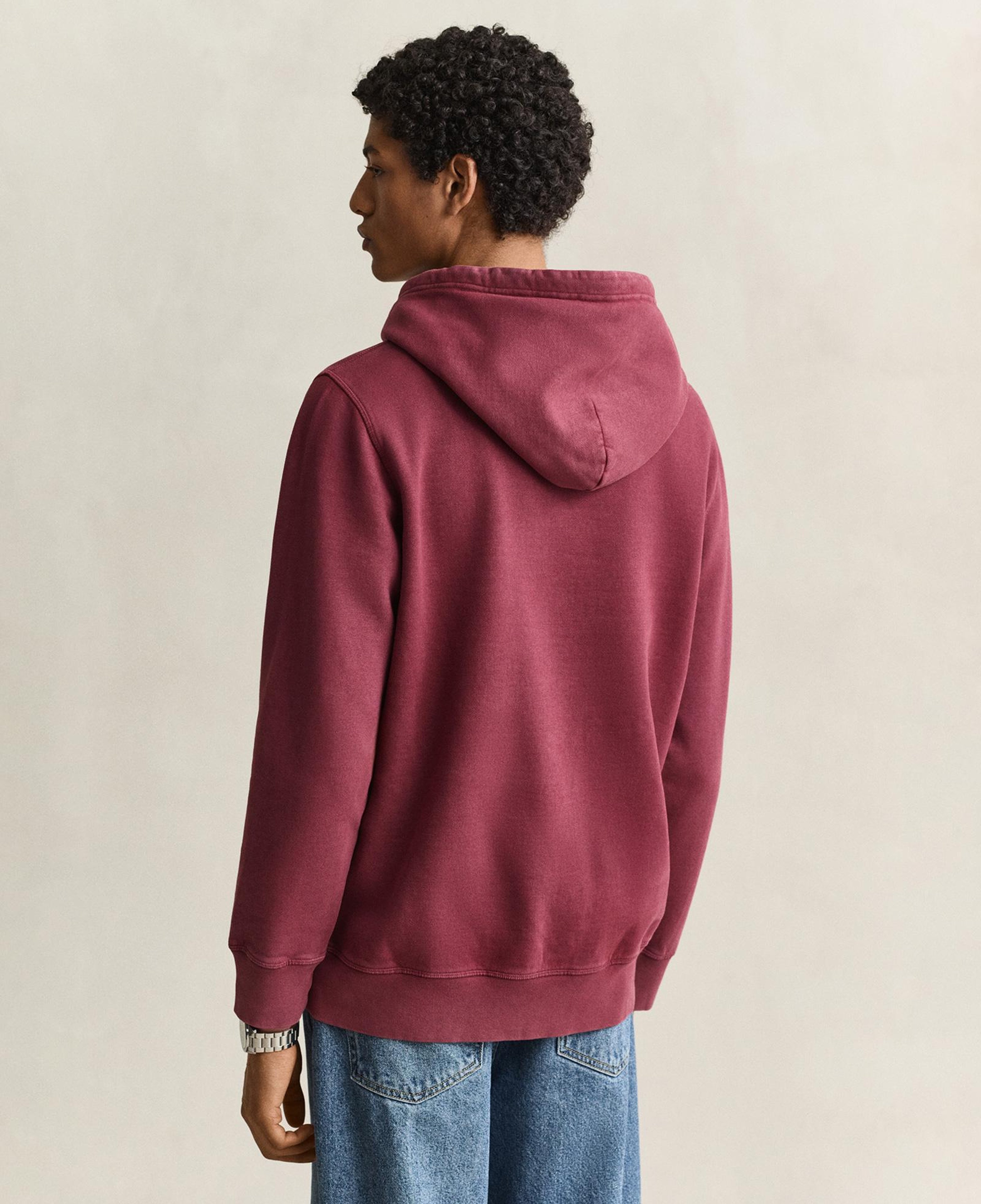 GANT Erkek Kırmızı Kapüşonlu Sweatshirt