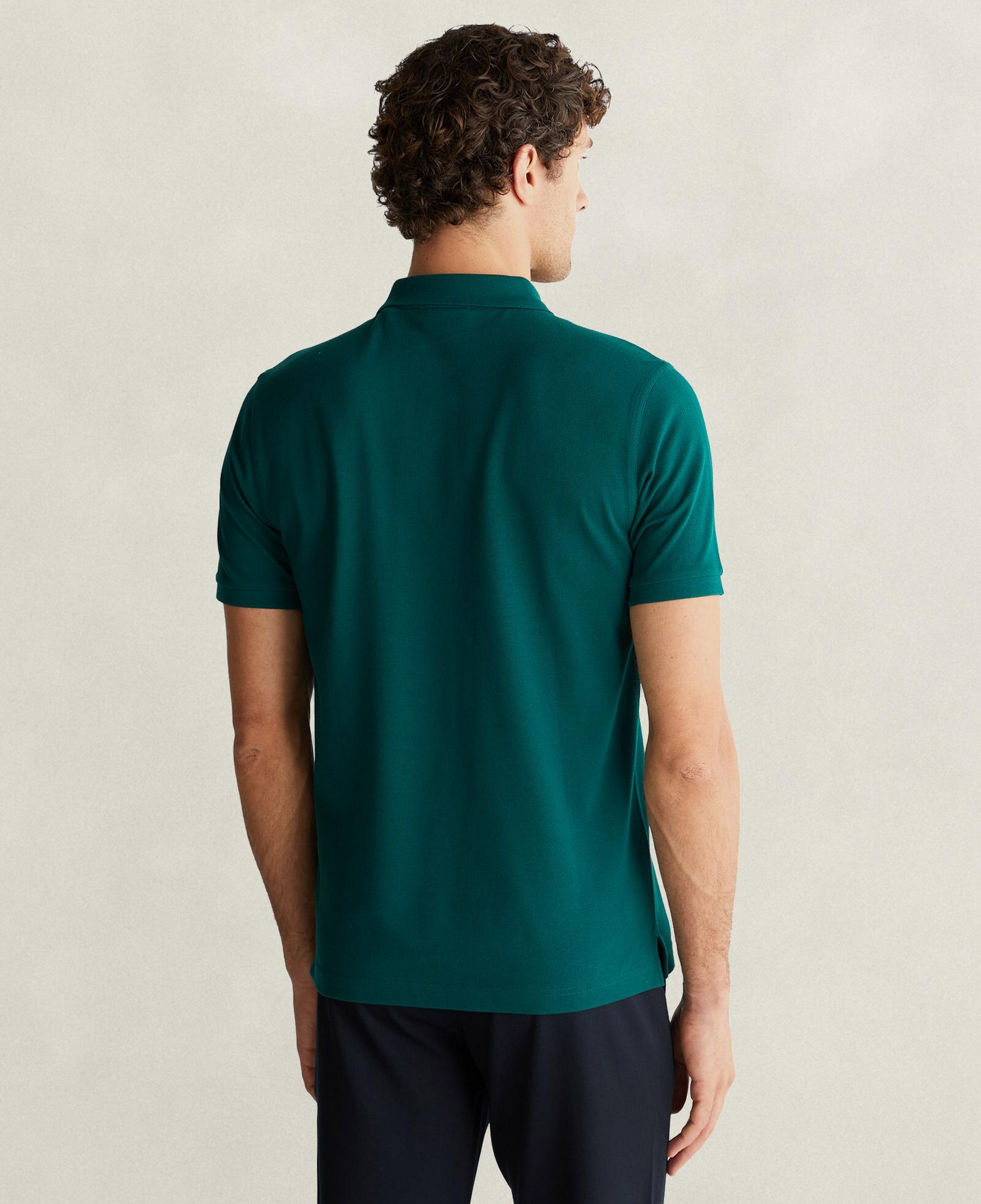 GANT Erkek Yeşil Regular Fit Polo Yaka T-Shirt