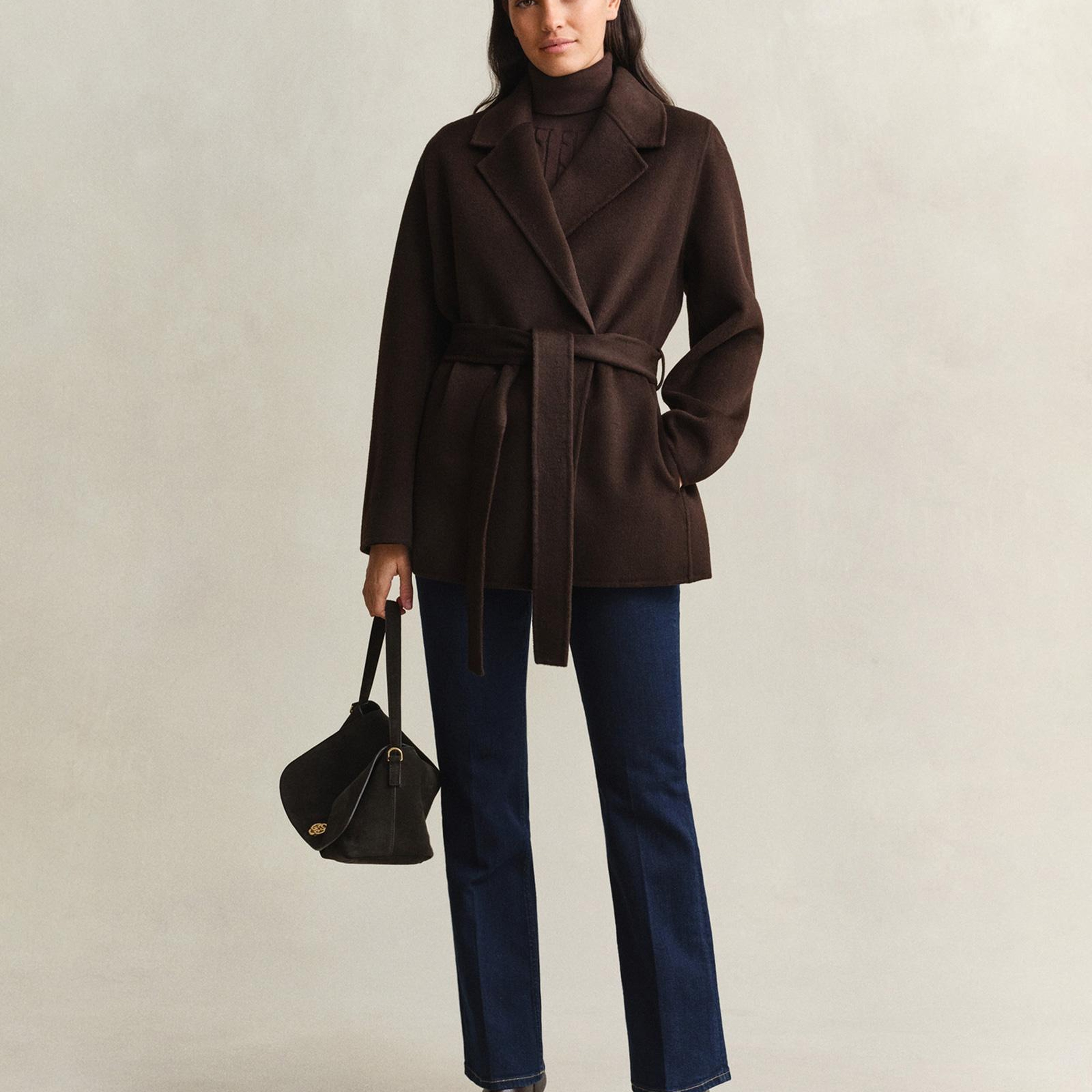 GANT Kadın Kahverengi Regular Fit Ceket