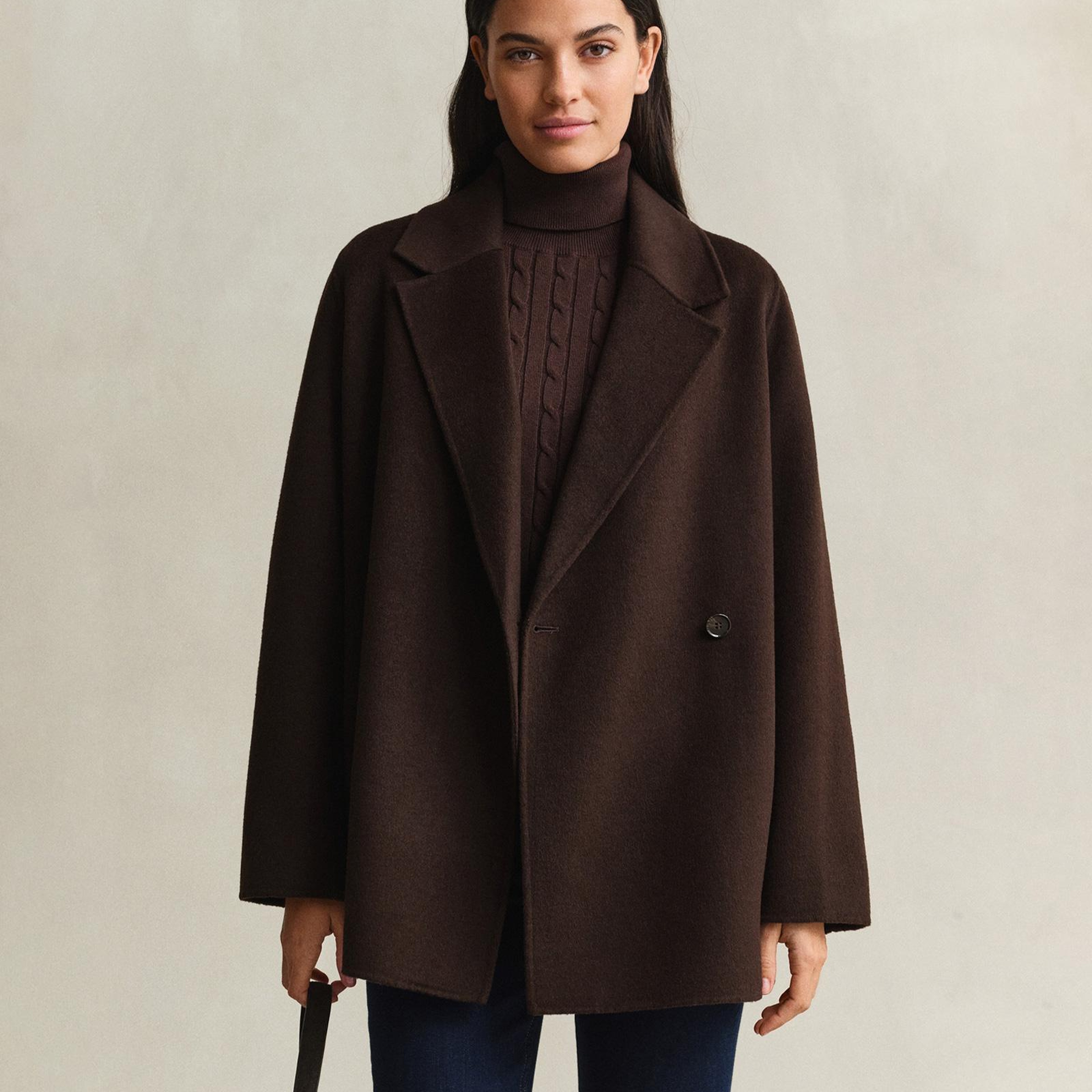GANT Kadın Kahverengi Regular Fit Ceket
