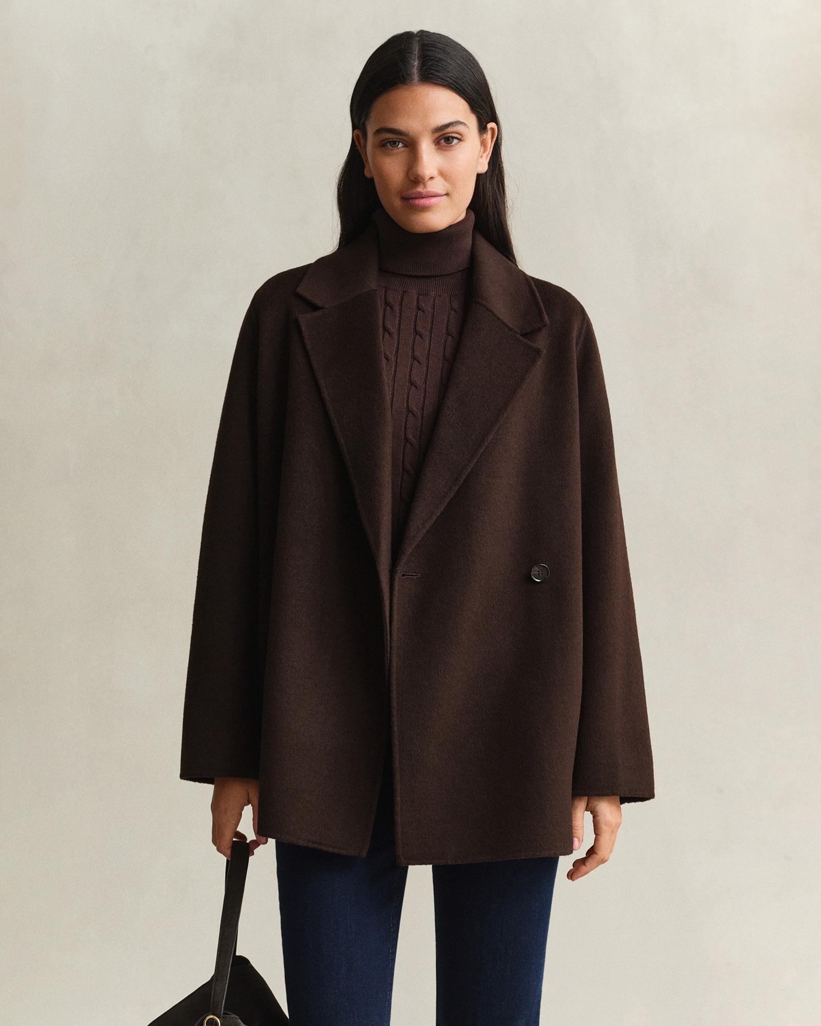 GANT Kadın Kahverengi Regular Fit Ceket