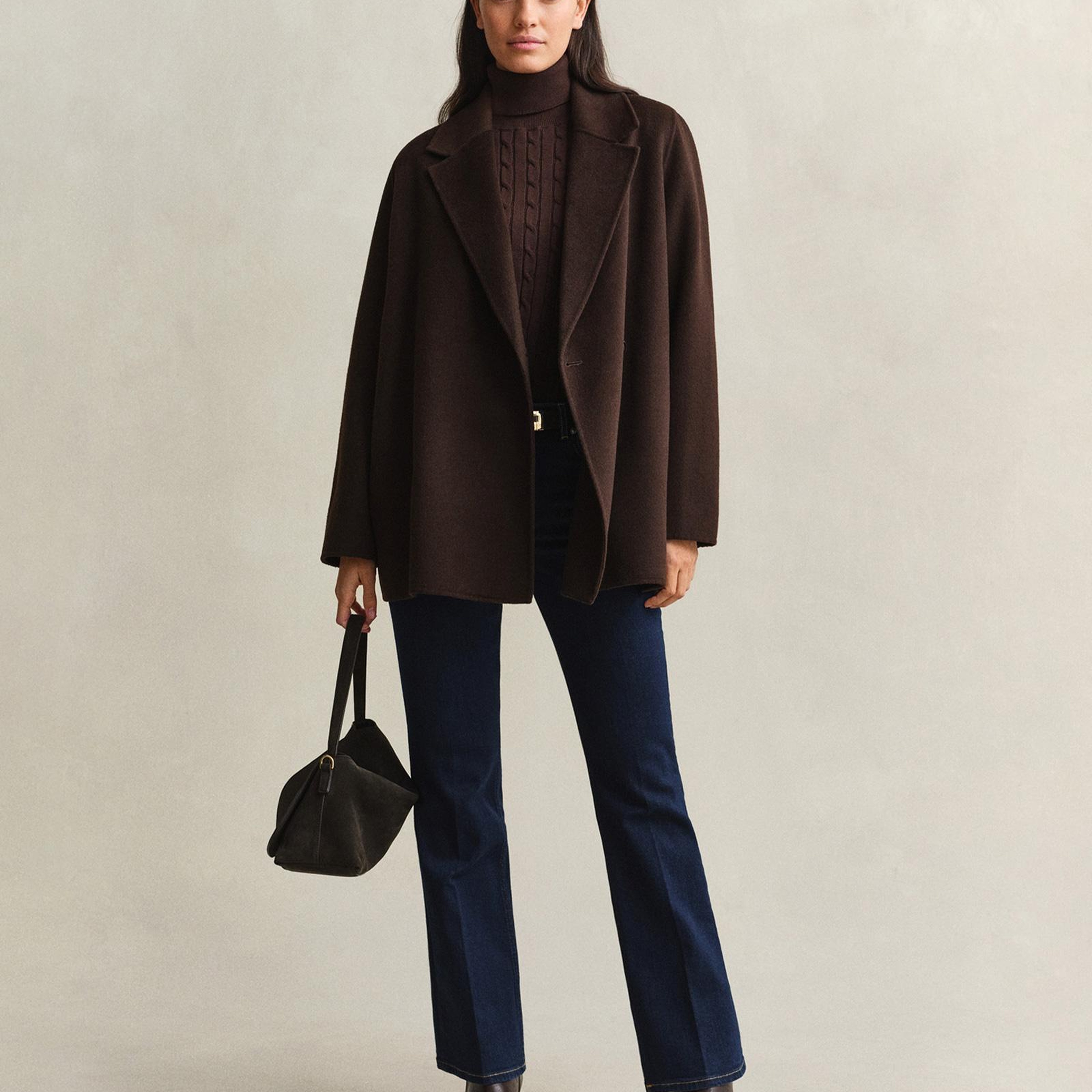 GANT Kadın Kahverengi Regular Fit Ceket