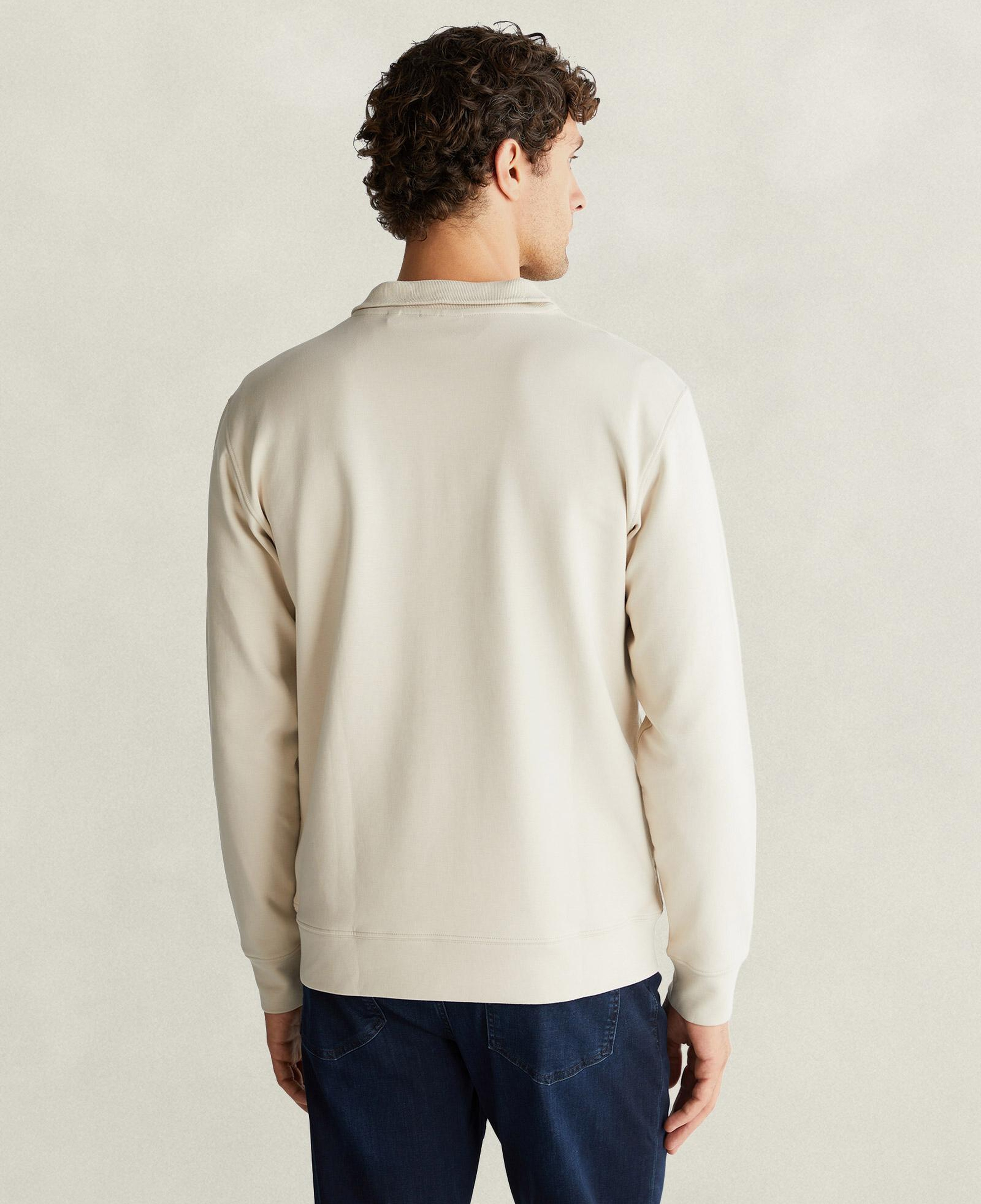 GANT Erkek Bej Yarım Fermuarlı Sweatshirt