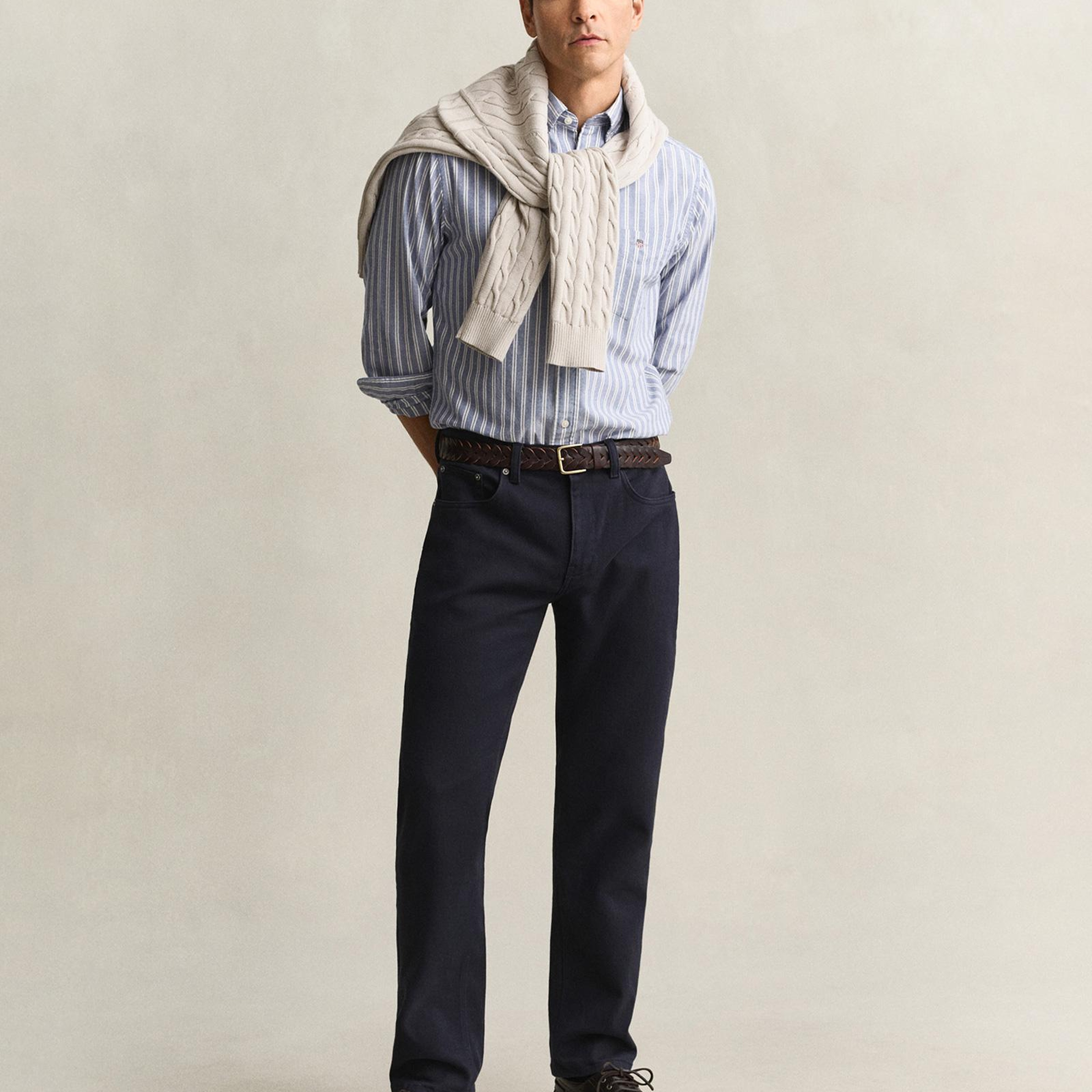 GANT Erkek Lacivert Regular Fit Jean