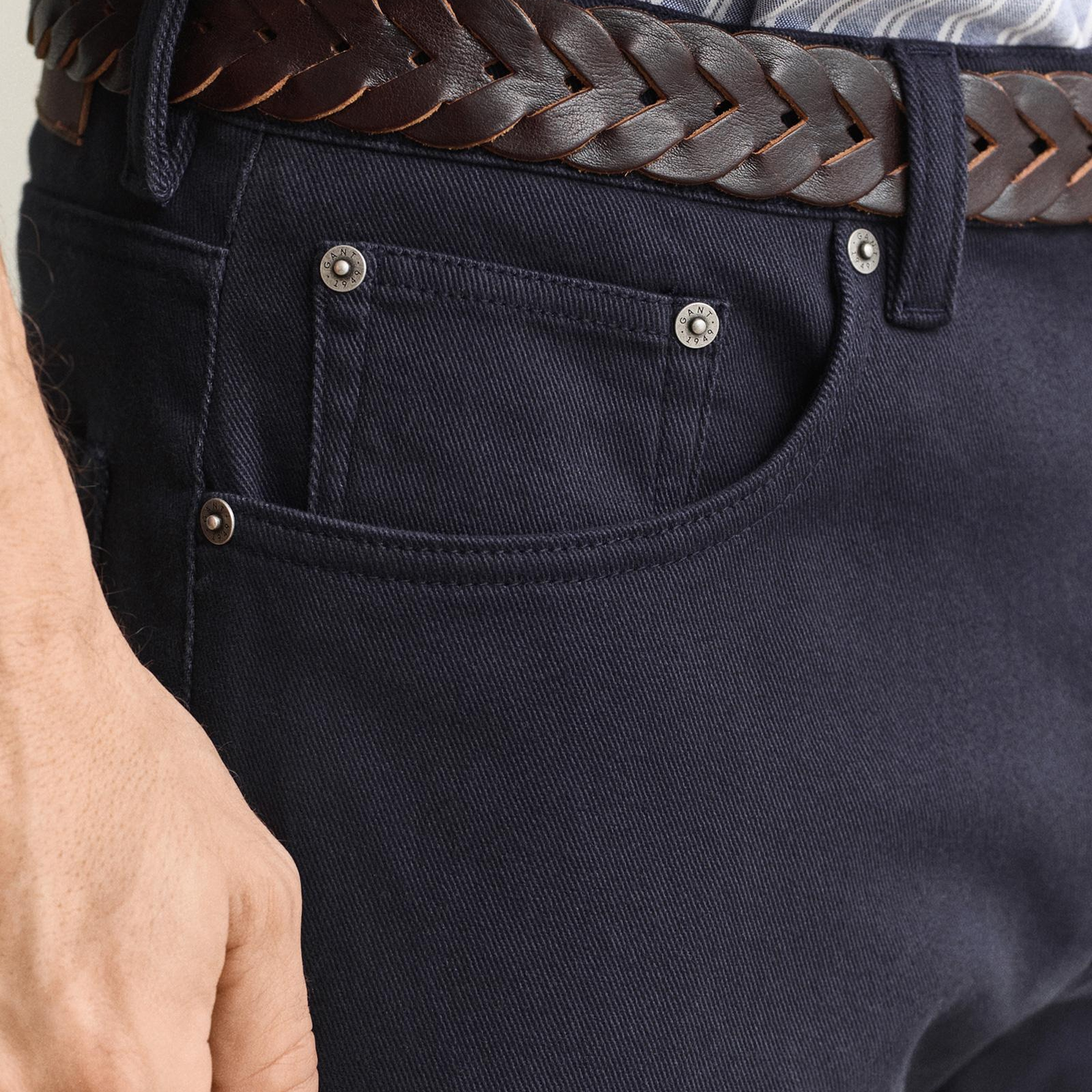 GANT Erkek Lacivert Regular Fit Jean