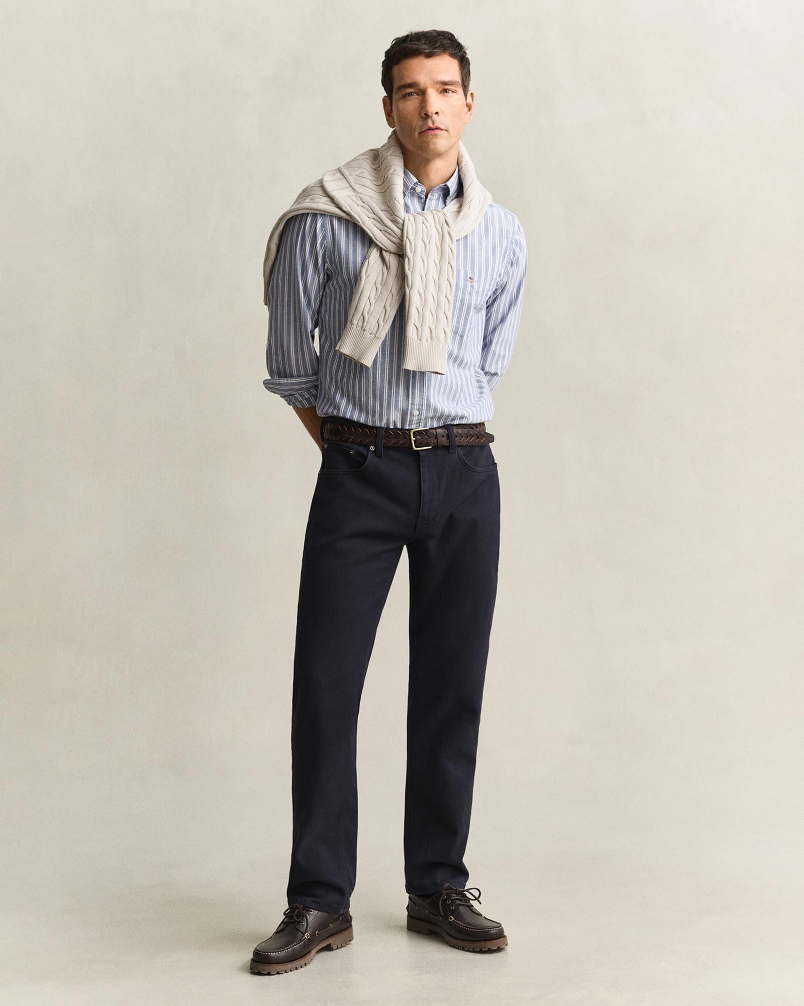 GANT Erkek Lacivert Regular Fit Jean