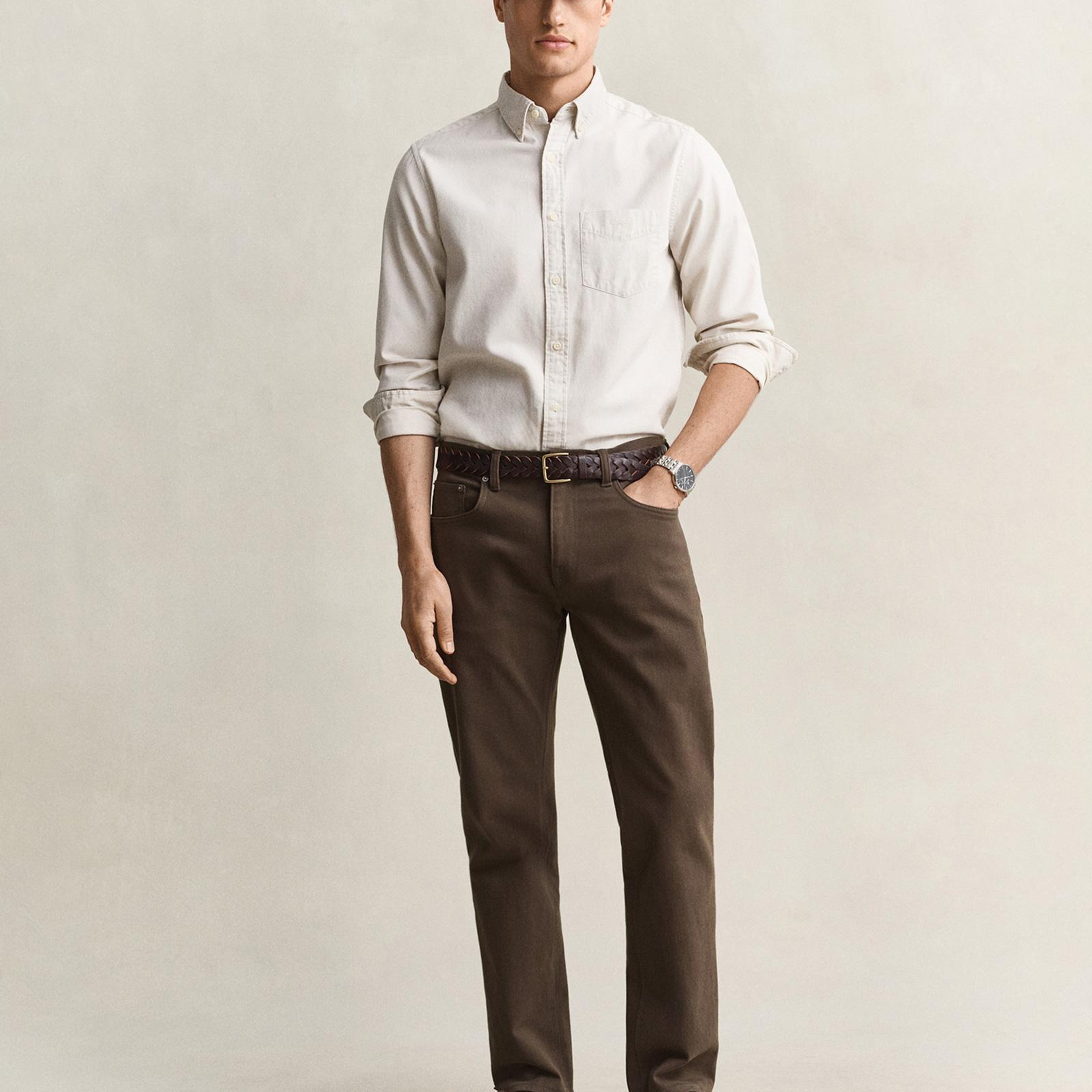 GANT Erkek Kahverengi Regular Fit Jean