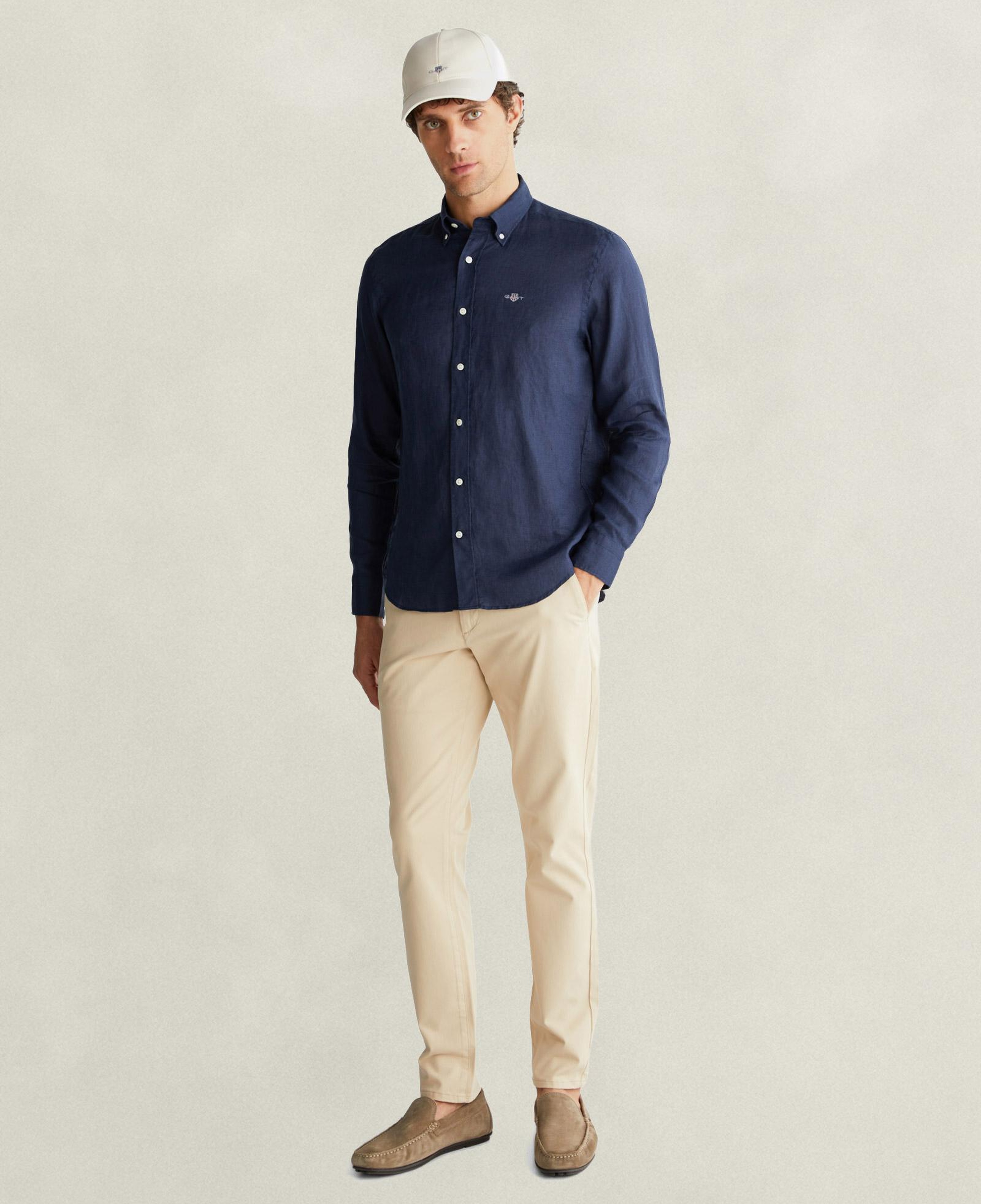 GANT Erkek Lacivert Regular Fit Gömlek
