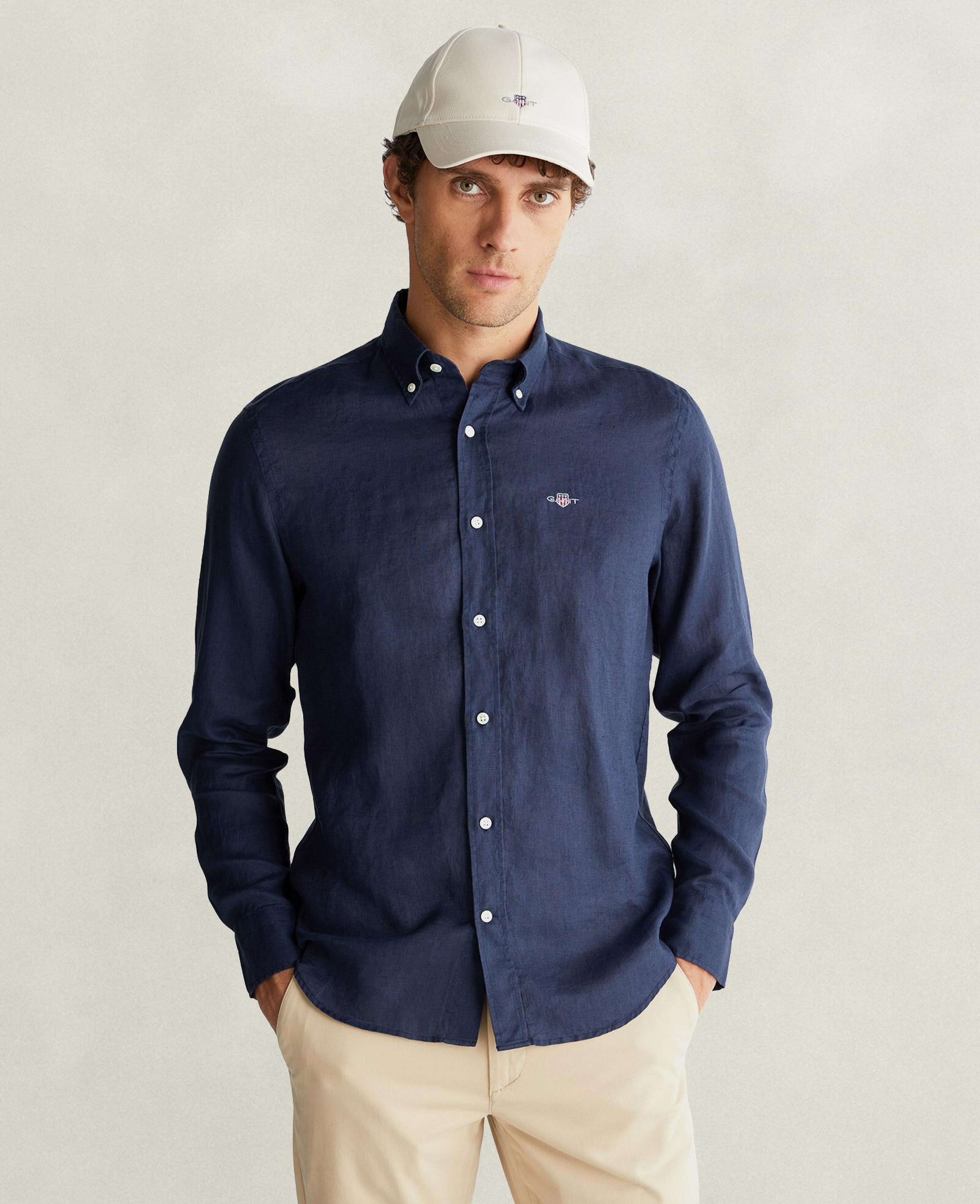GANT Erkek Lacivert Regular Fit Gömlek