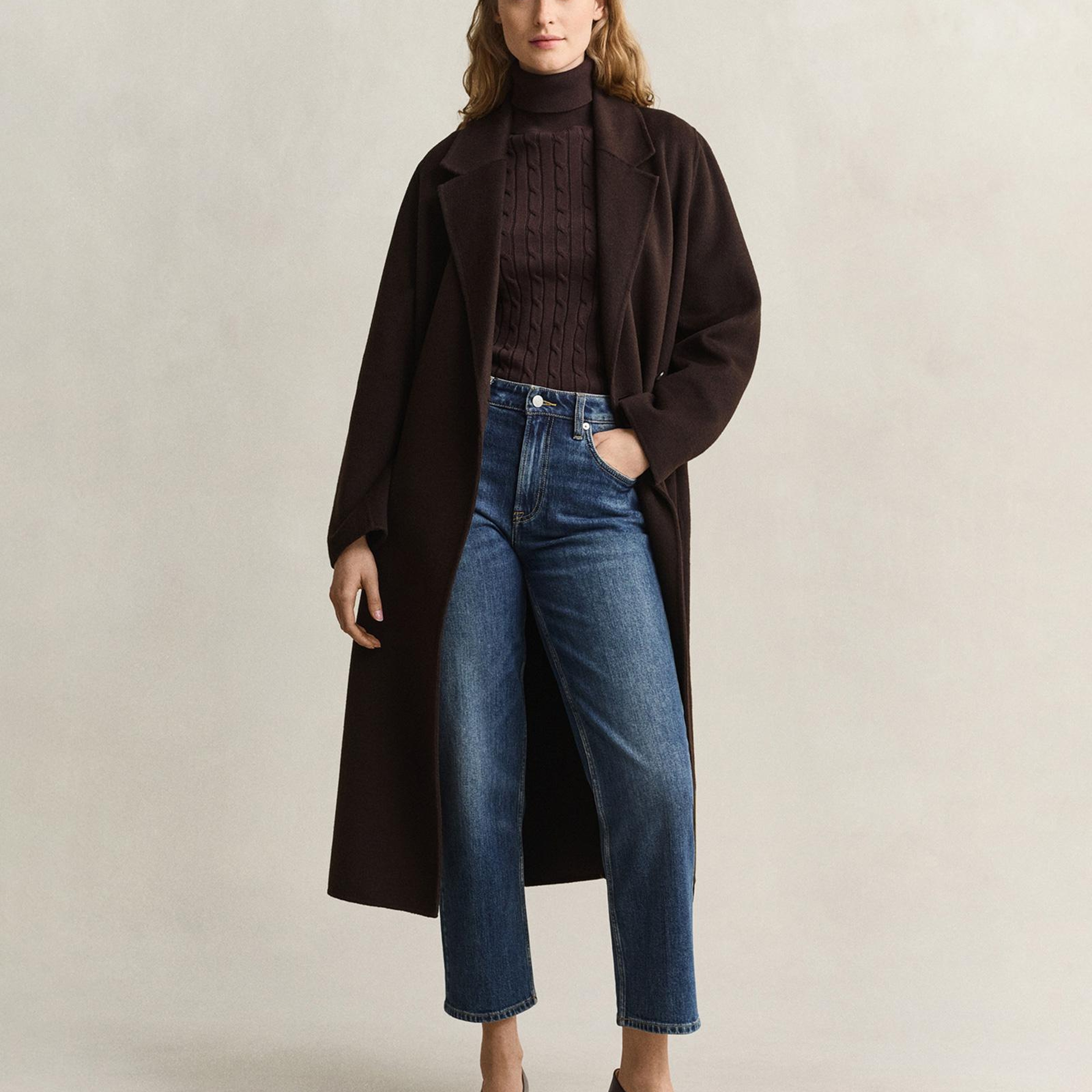 GANT Kadın Kahverengi Regular Fit Mont