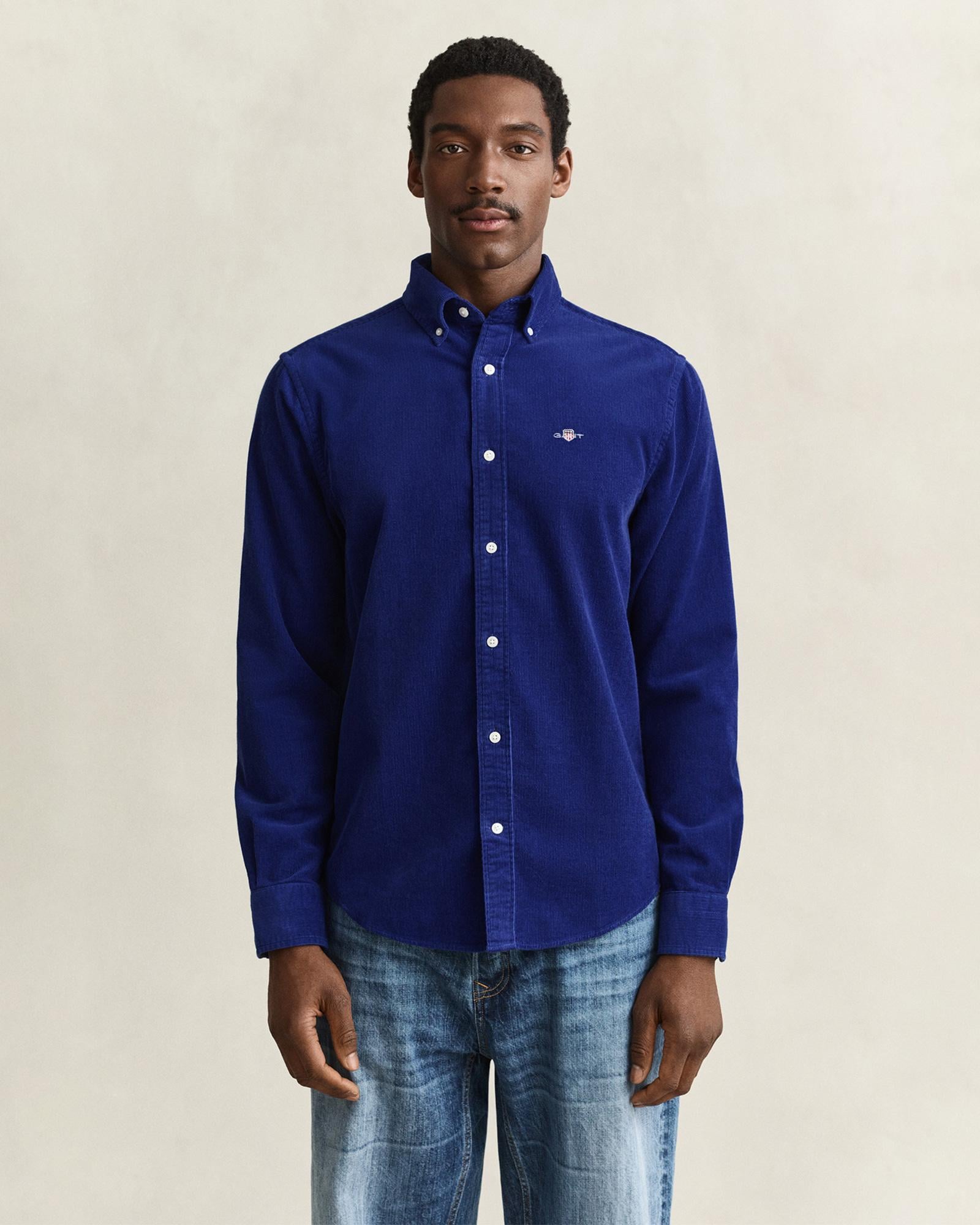 GANT Erkek Mavi Regular Fit Gömlek