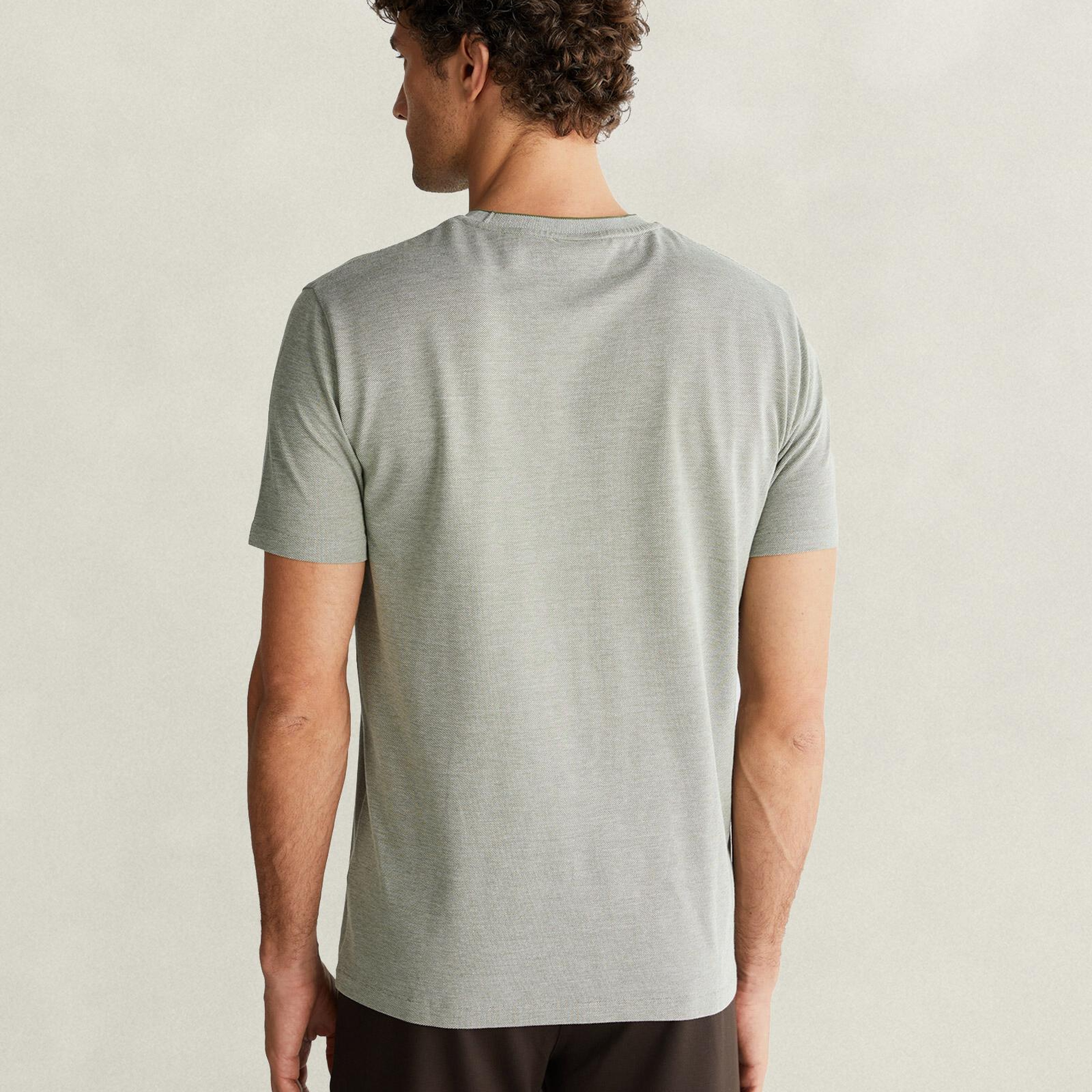 GANT Erkek Yeşil %100 Pamuk T-Shirt