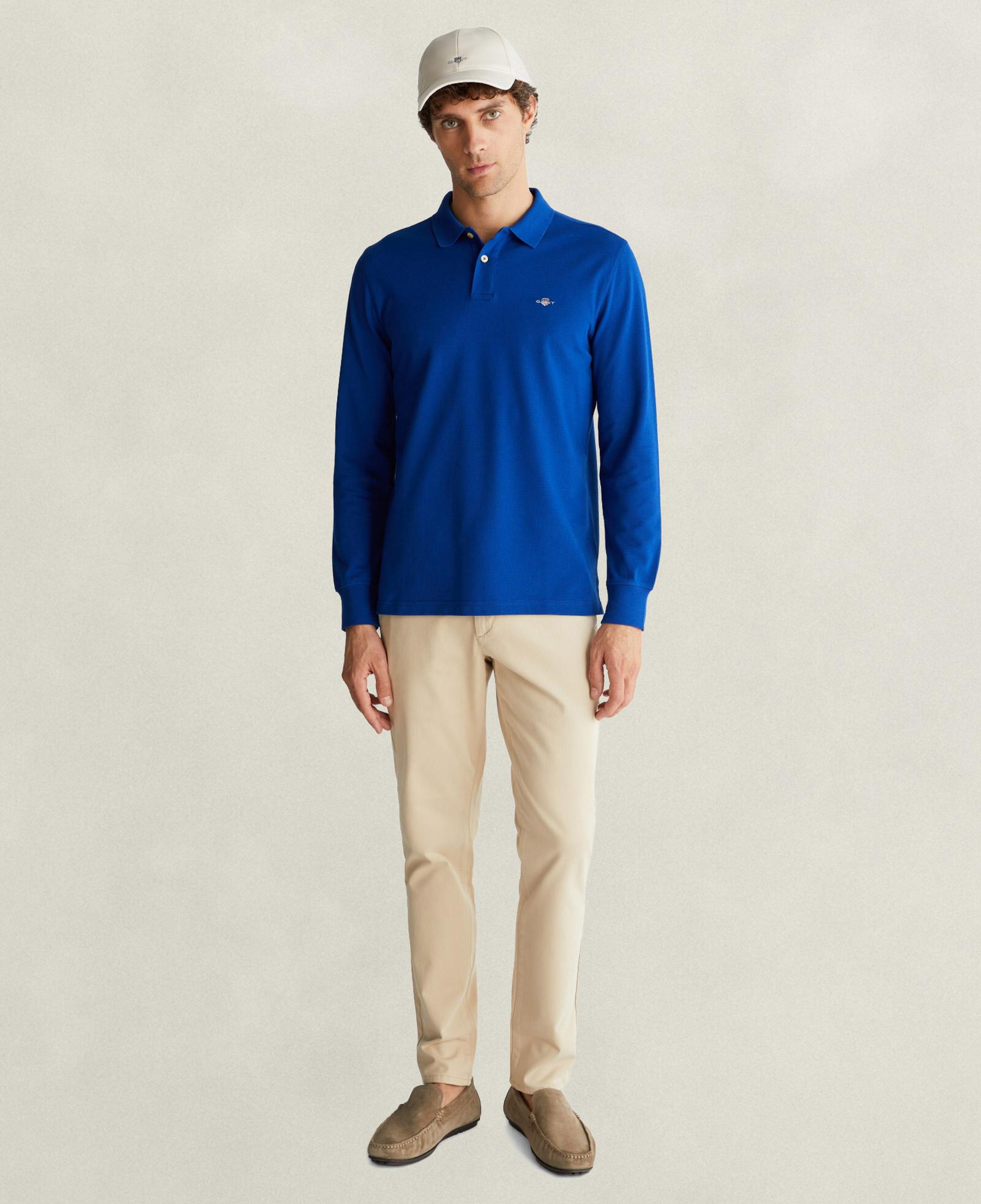 GANT Erkek Mavi Regular Fit Polo Yaka T-Shirt