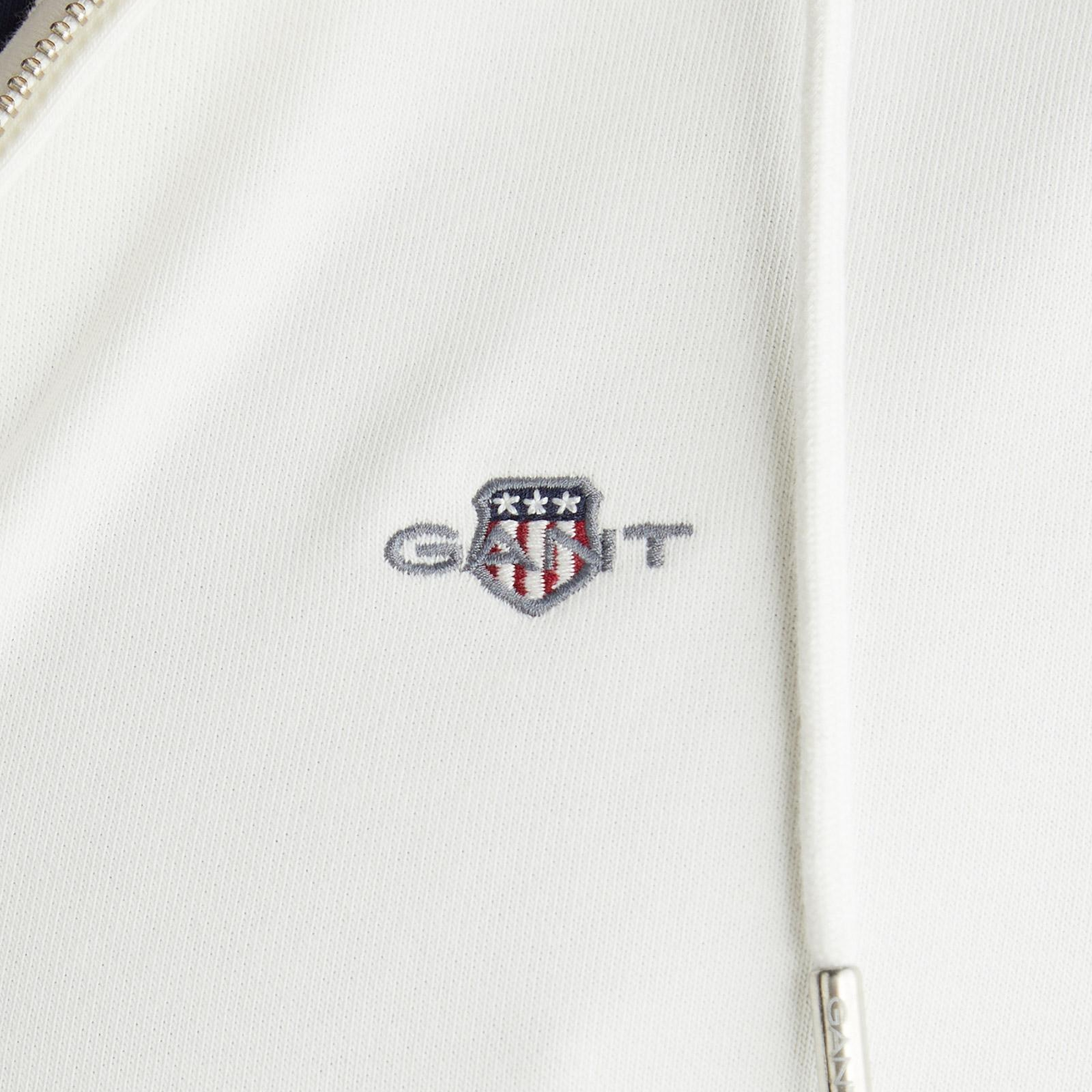 GANT Erkek Krem Kapüşonlu Sweatshirt