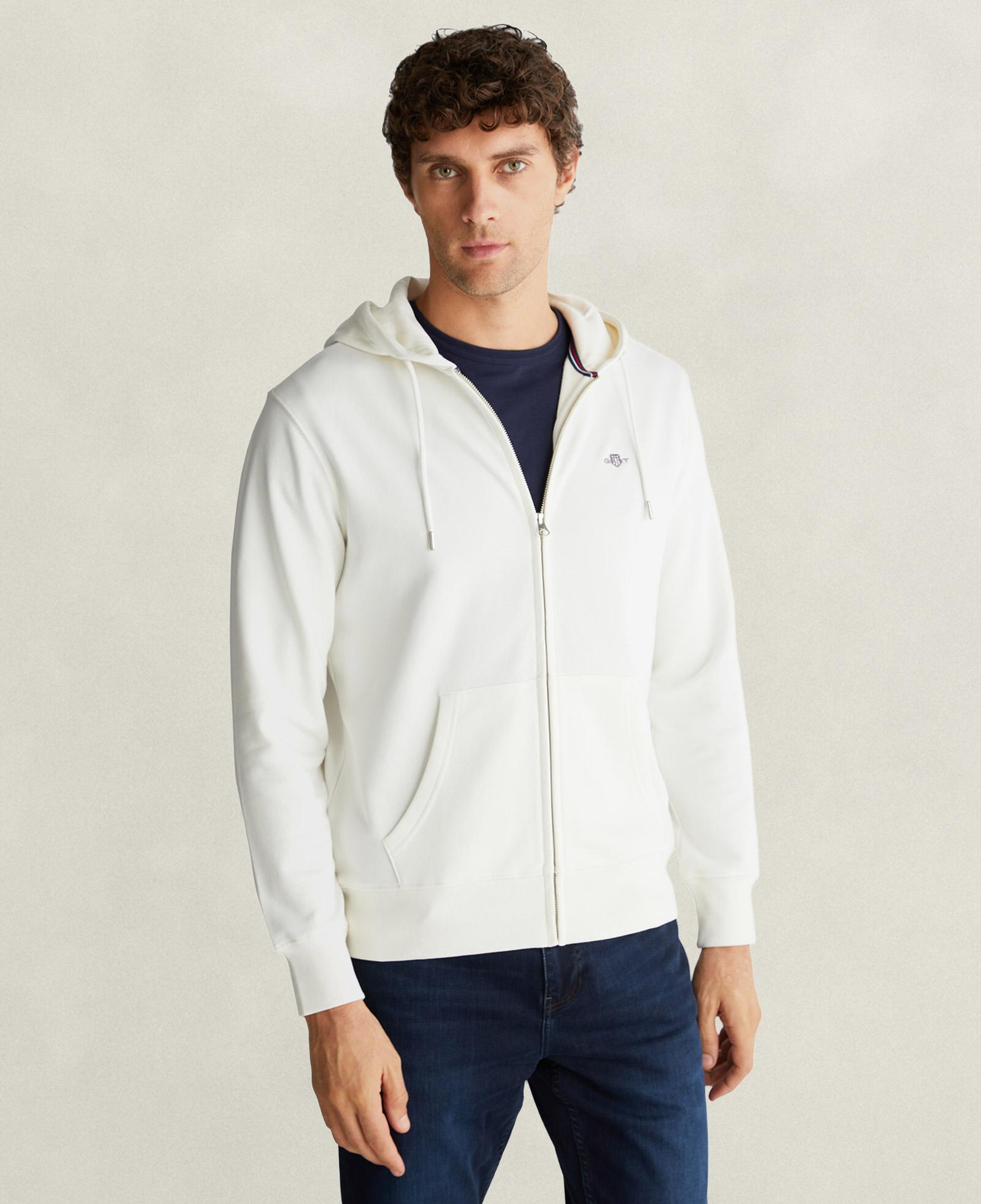 GANT Erkek Krem Kapüşonlu Sweatshirt