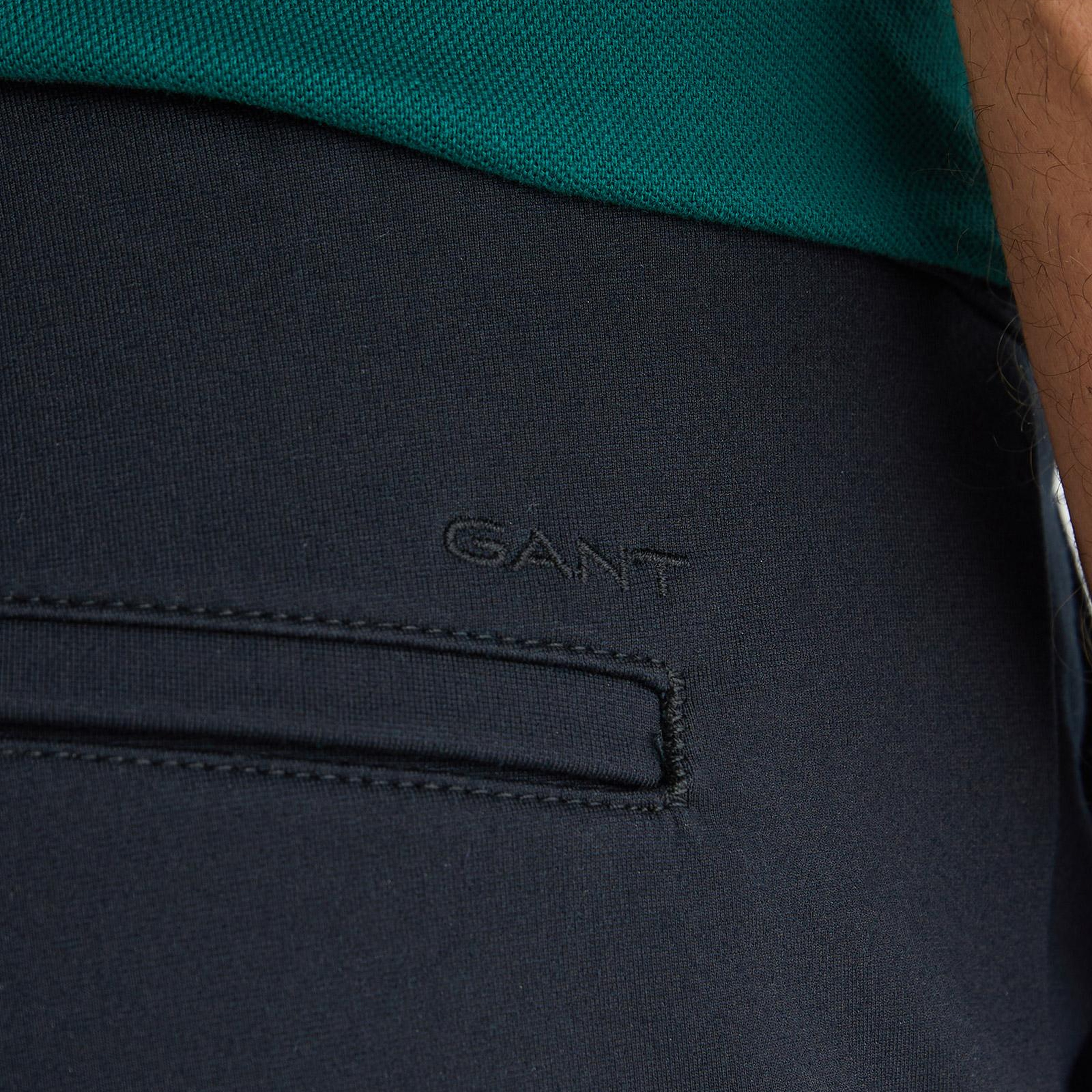 GANT Erkek Siyah Regular Fit Pantolon