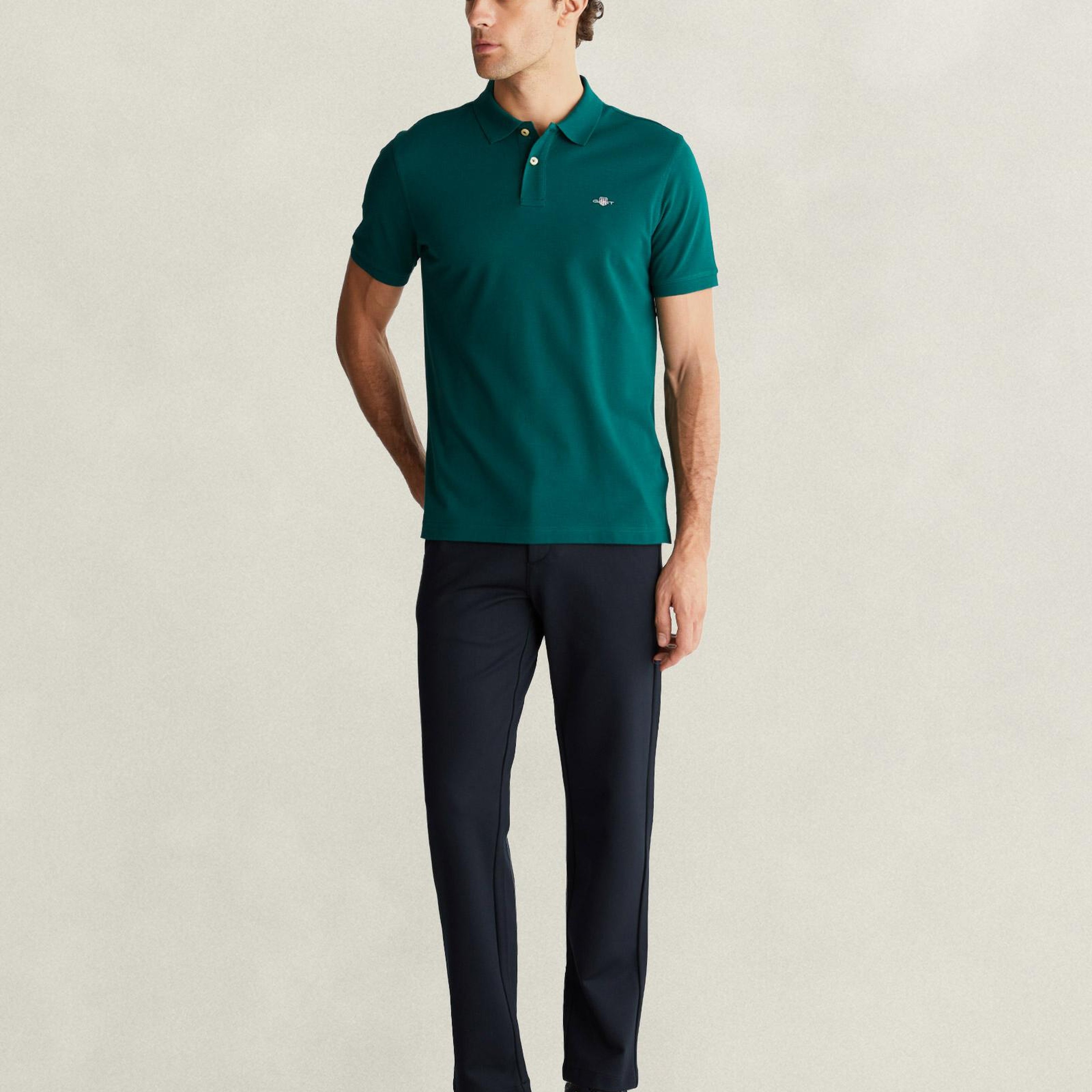 GANT Erkek Siyah Regular Fit Pantolon