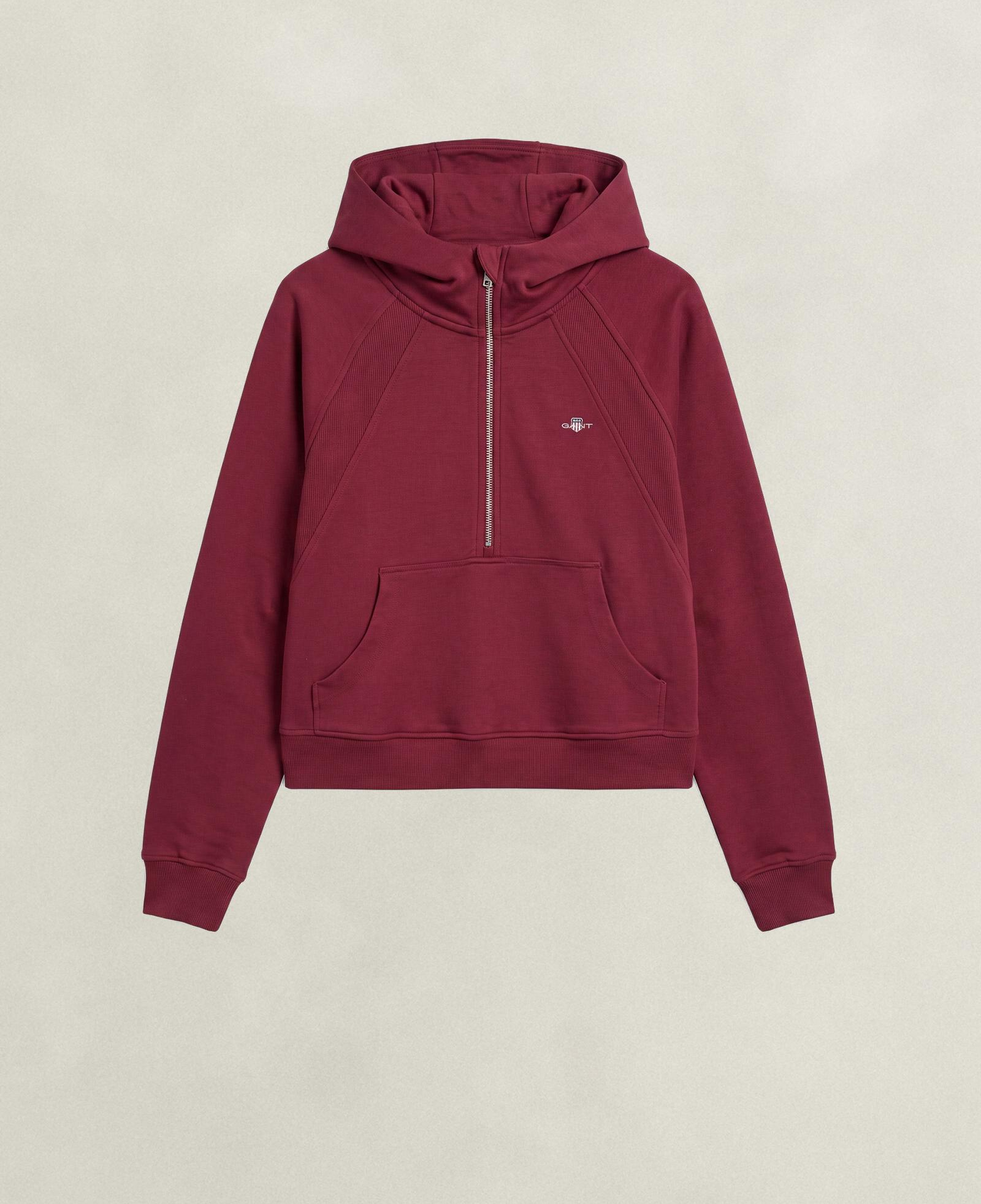 GANT Kadın Kırmızı Regular Fit Kapüşonlu Sweatshirt