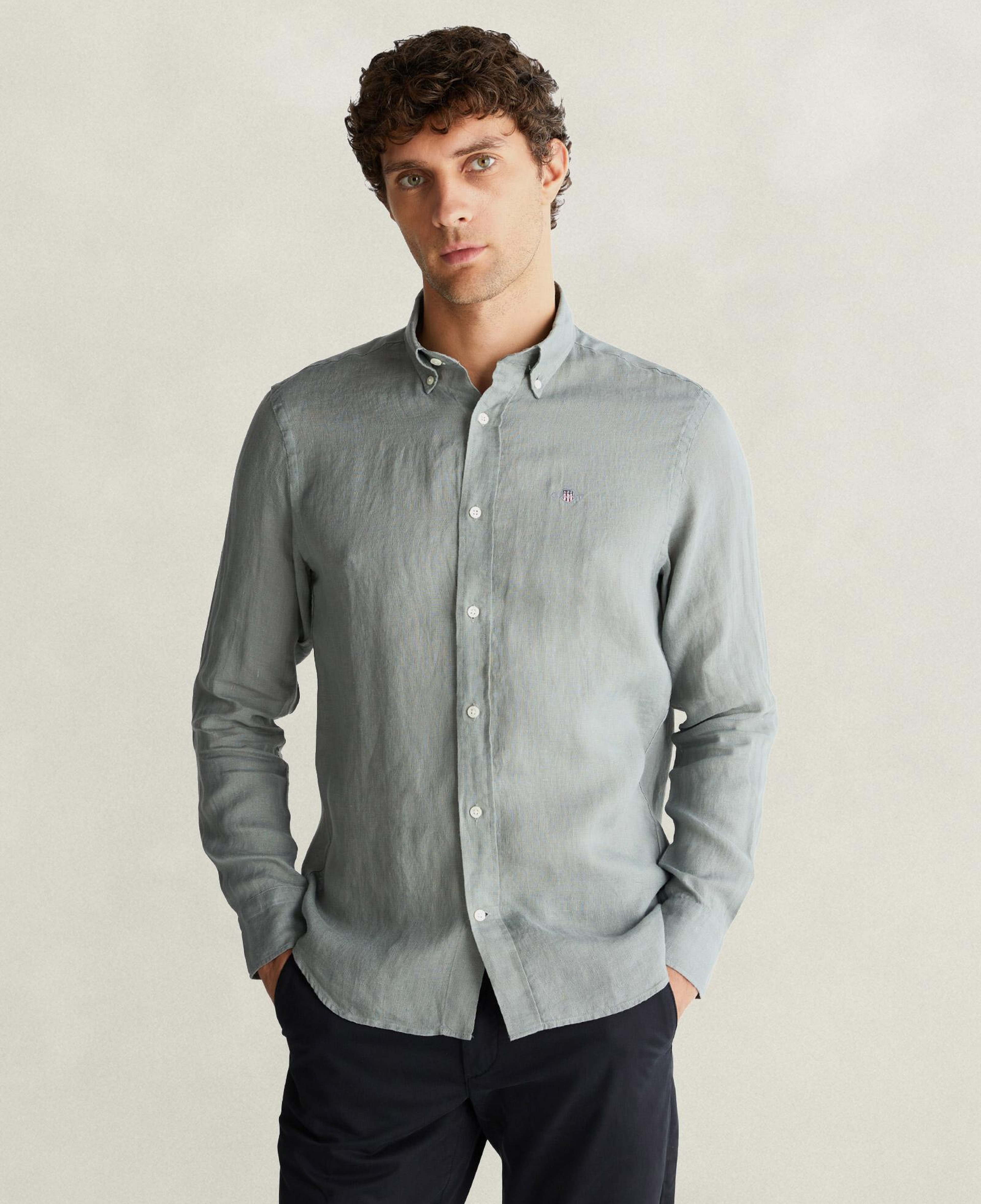 GANT Erkek Yeşil Regular Fit Gömlek