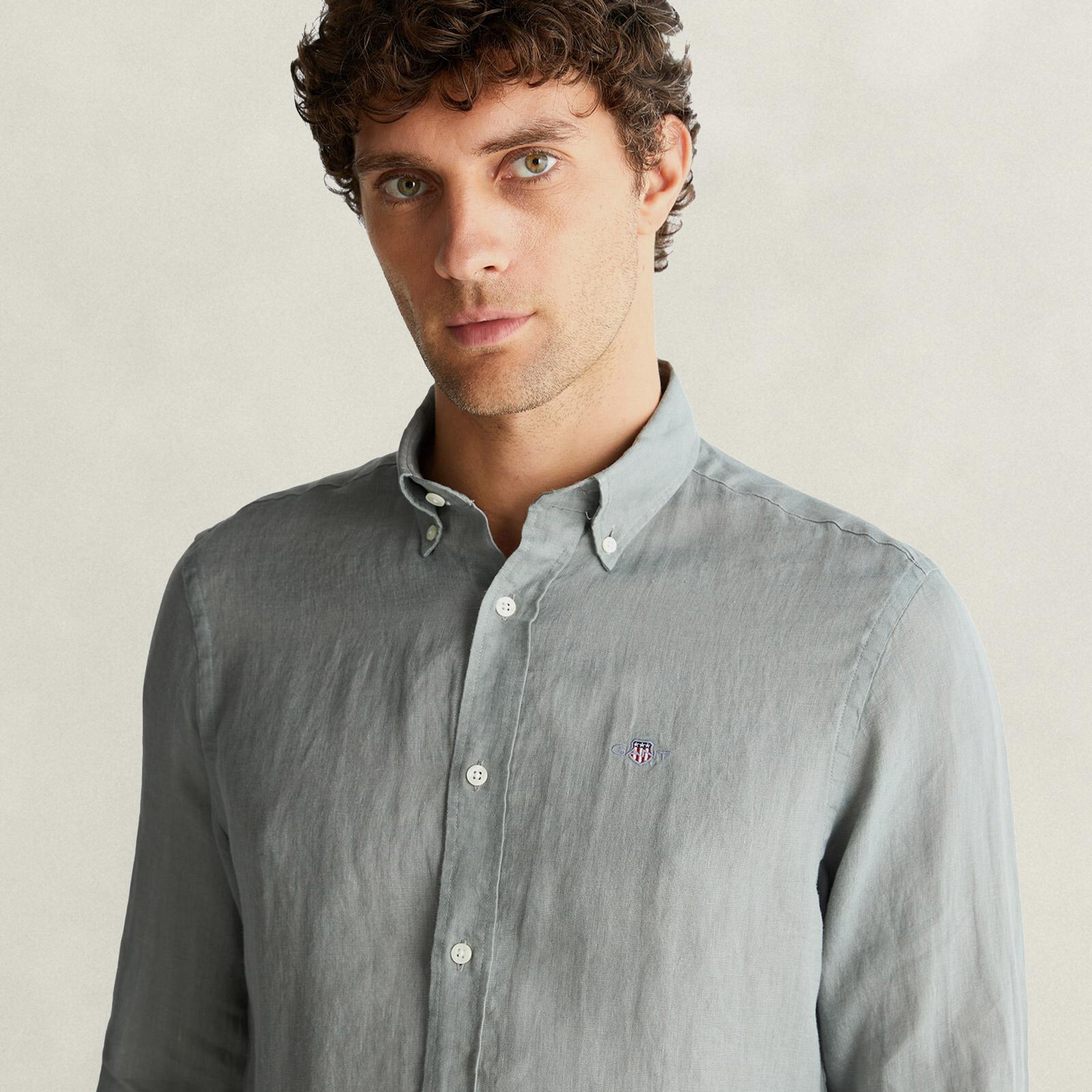 GANT Erkek Yeşil Regular Fit Gömlek