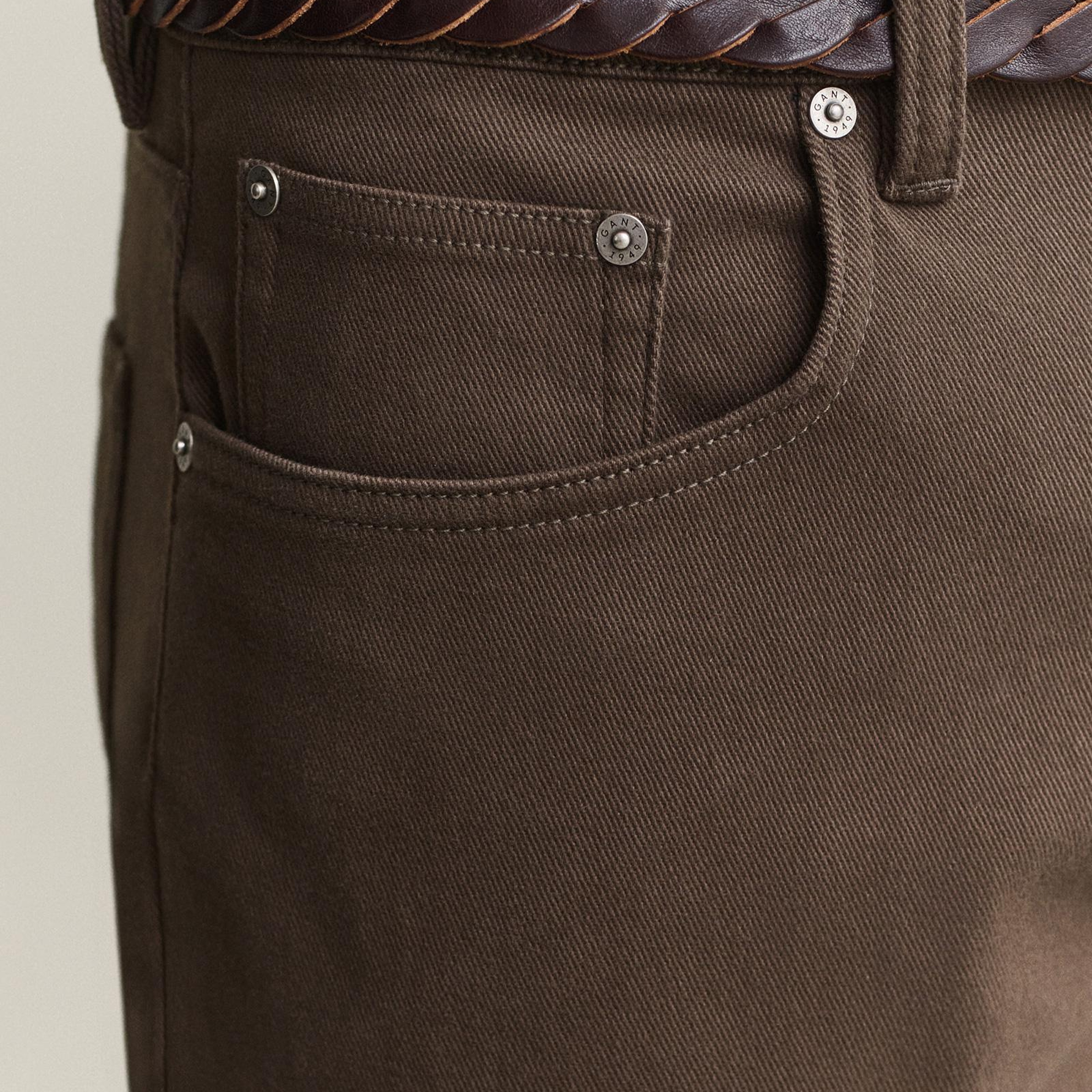 GANT Erkek Kahverengi Regular Fit Jean